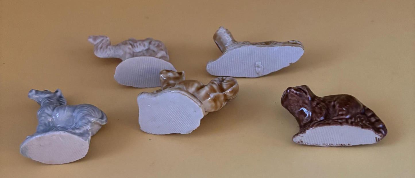 Vintage Wade of England Miniature Animals Collection Zebra Squirrel Raccoon Camel Lion Lover Antiques and Vintage