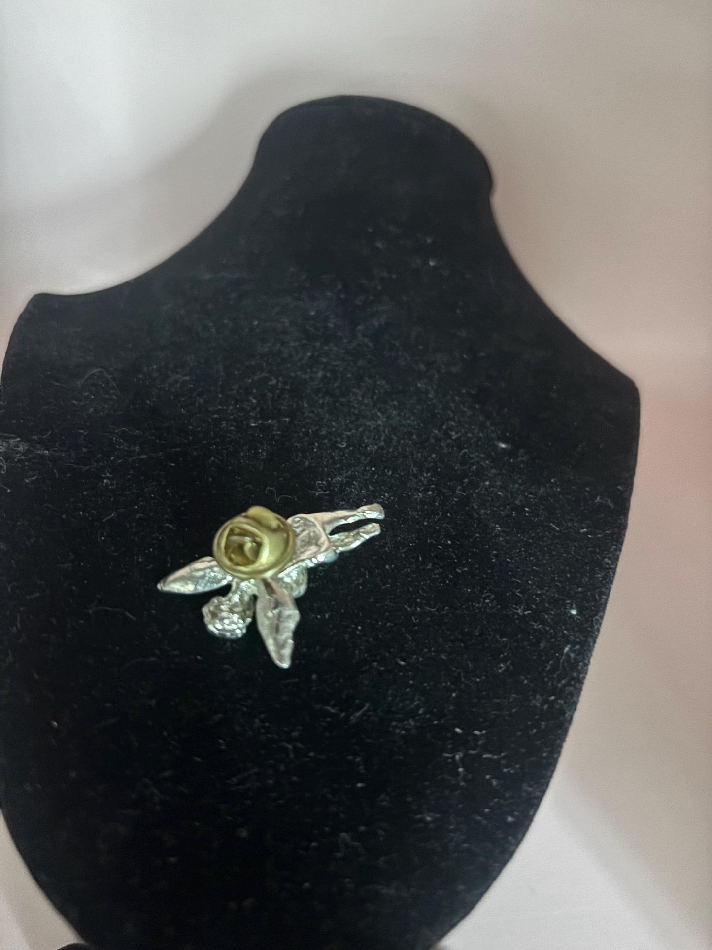 Vintage Guardian Angel Pin Silver Cherub Brooch Lover Antiques and Vintage