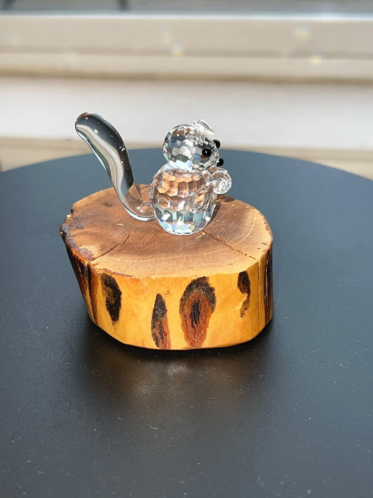 Vintage Swarovski Glass Squirrel Sculpture Art Glass Figurine squirrels artwork signed crystal cut glass Lover Antiques and Vintage