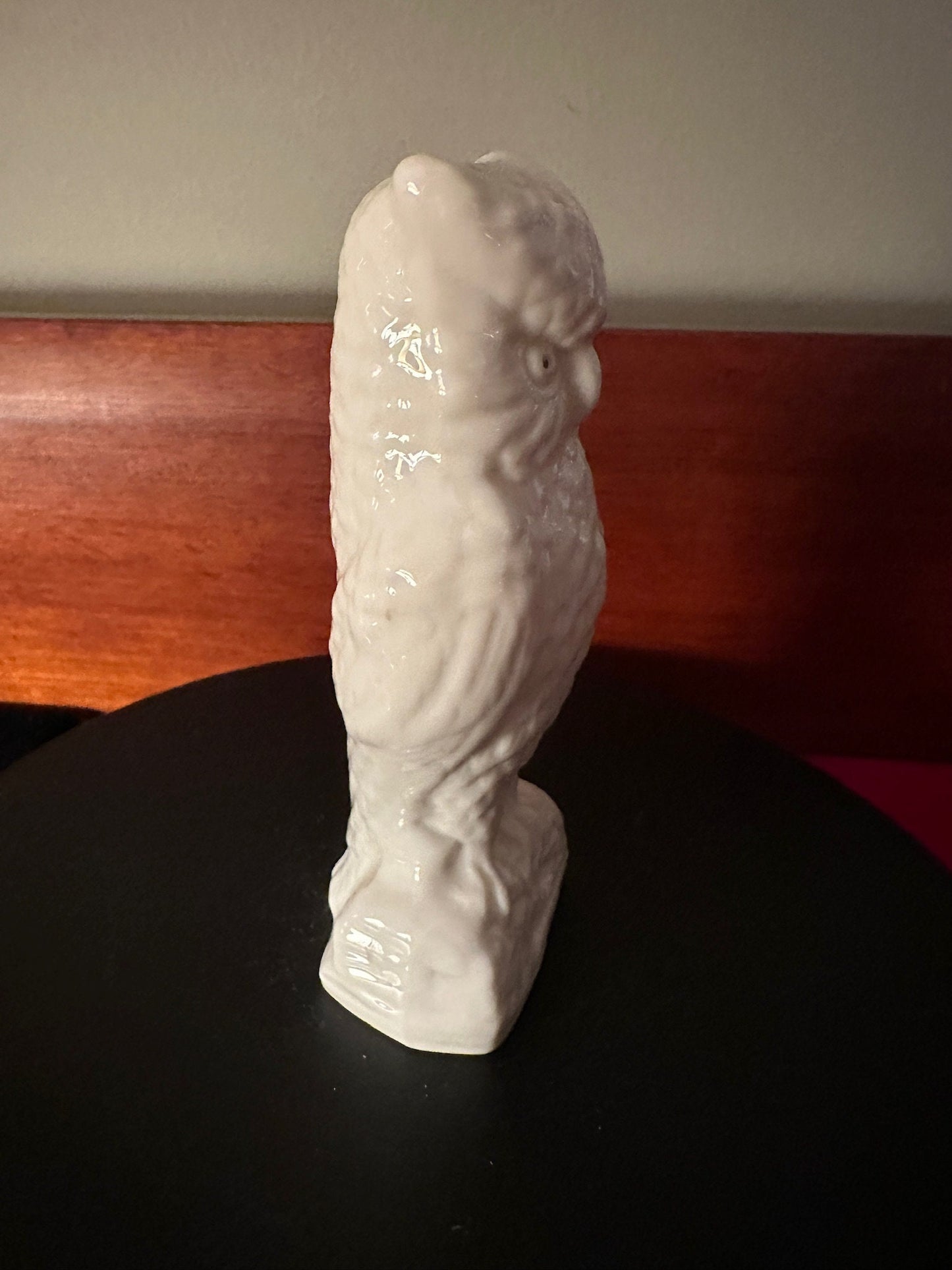 Vintage Belleek Ireland Porcelain Owl Figurine, 5"