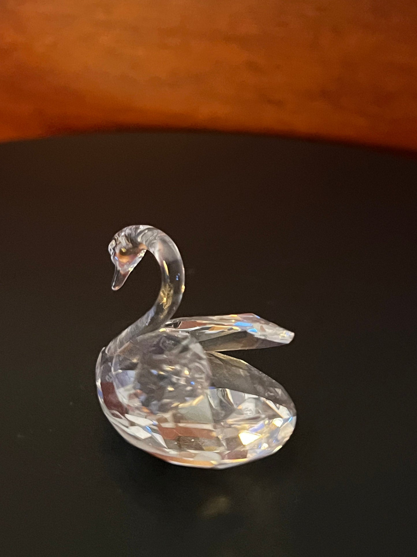Vintage Swan Crystal Figurine, Lover Antiques and Vintage