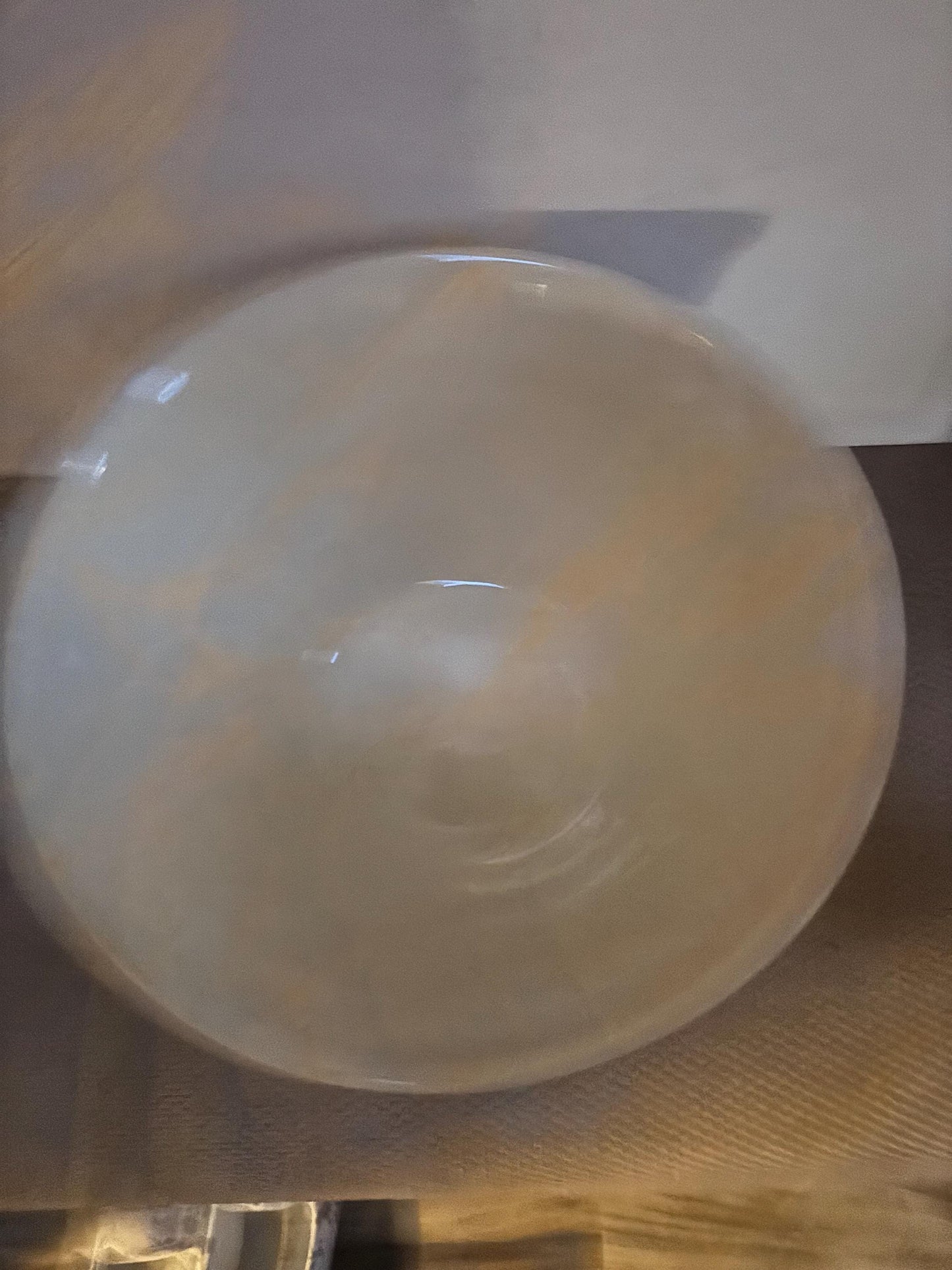 Vintage McCoy Ovenware #10 icing Bowl Pink Blue Tripe USA Stoneware Lover Antiques and Vintage