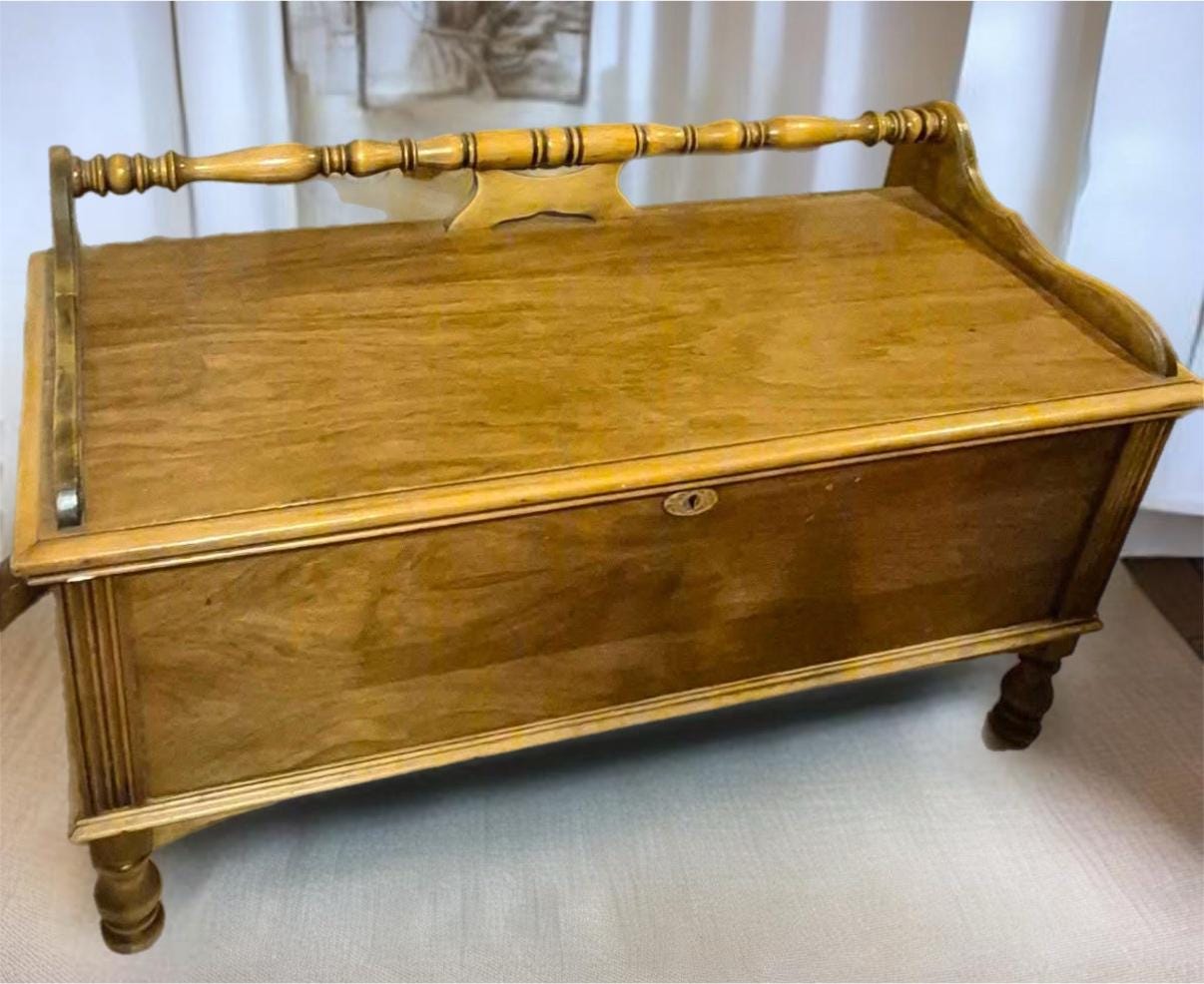 Antique Hope Chest Cedar Chest with Feet Lover Antiques and Vintage