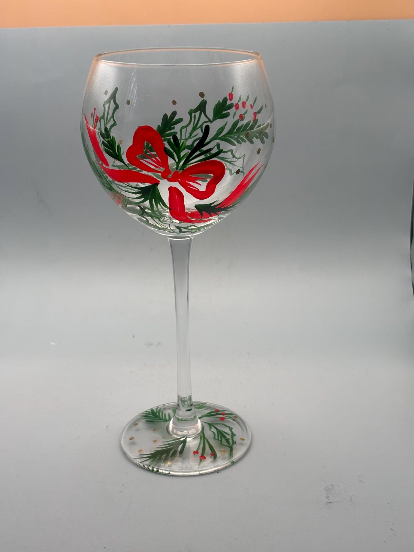Lenox Gems Hand Painted Balloown Wine Glass, Lover Antiques and Vintage