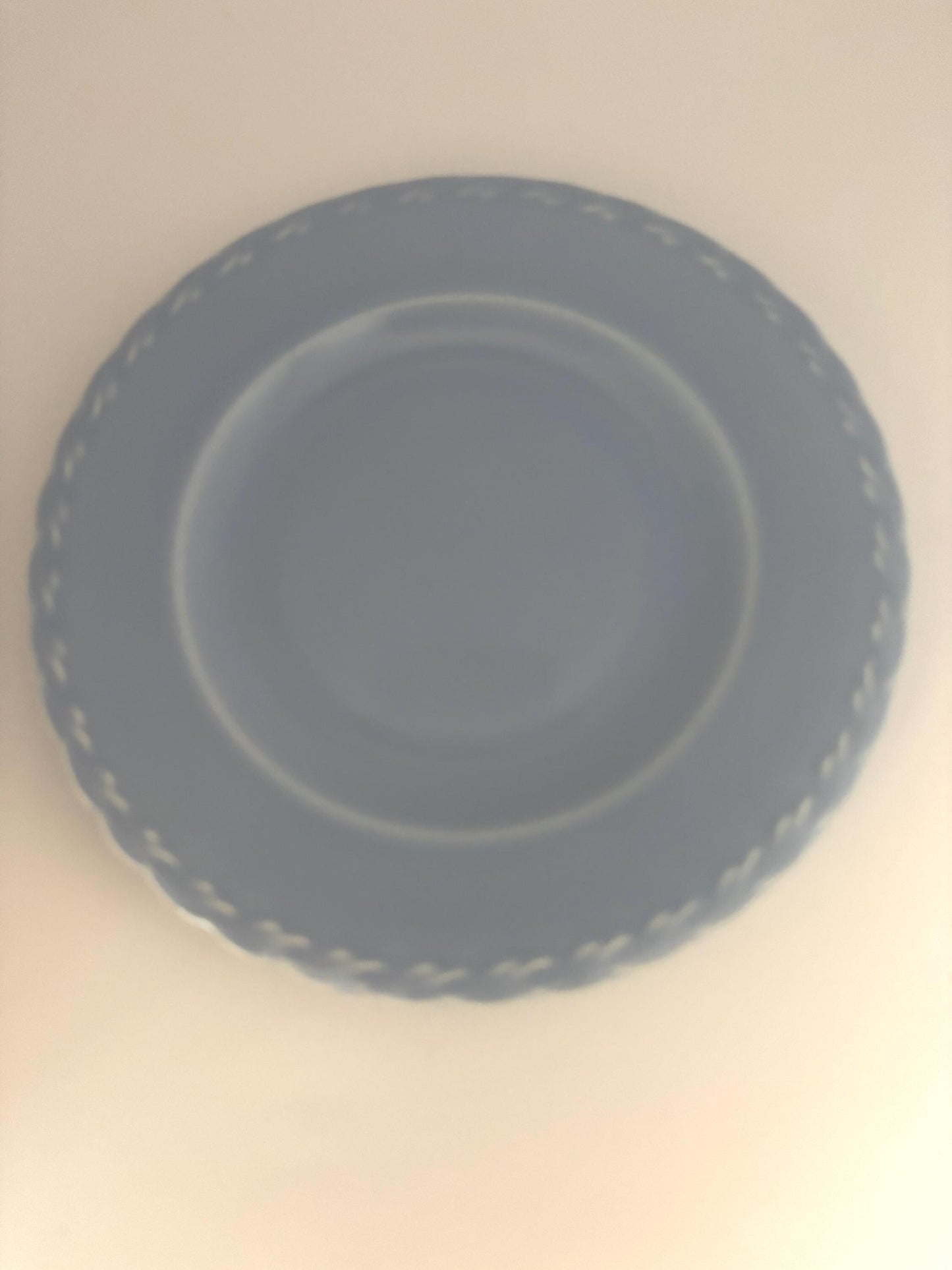 Vernon Kilns Native California Blue Bread Plate, Lover Antiques and Vintage
