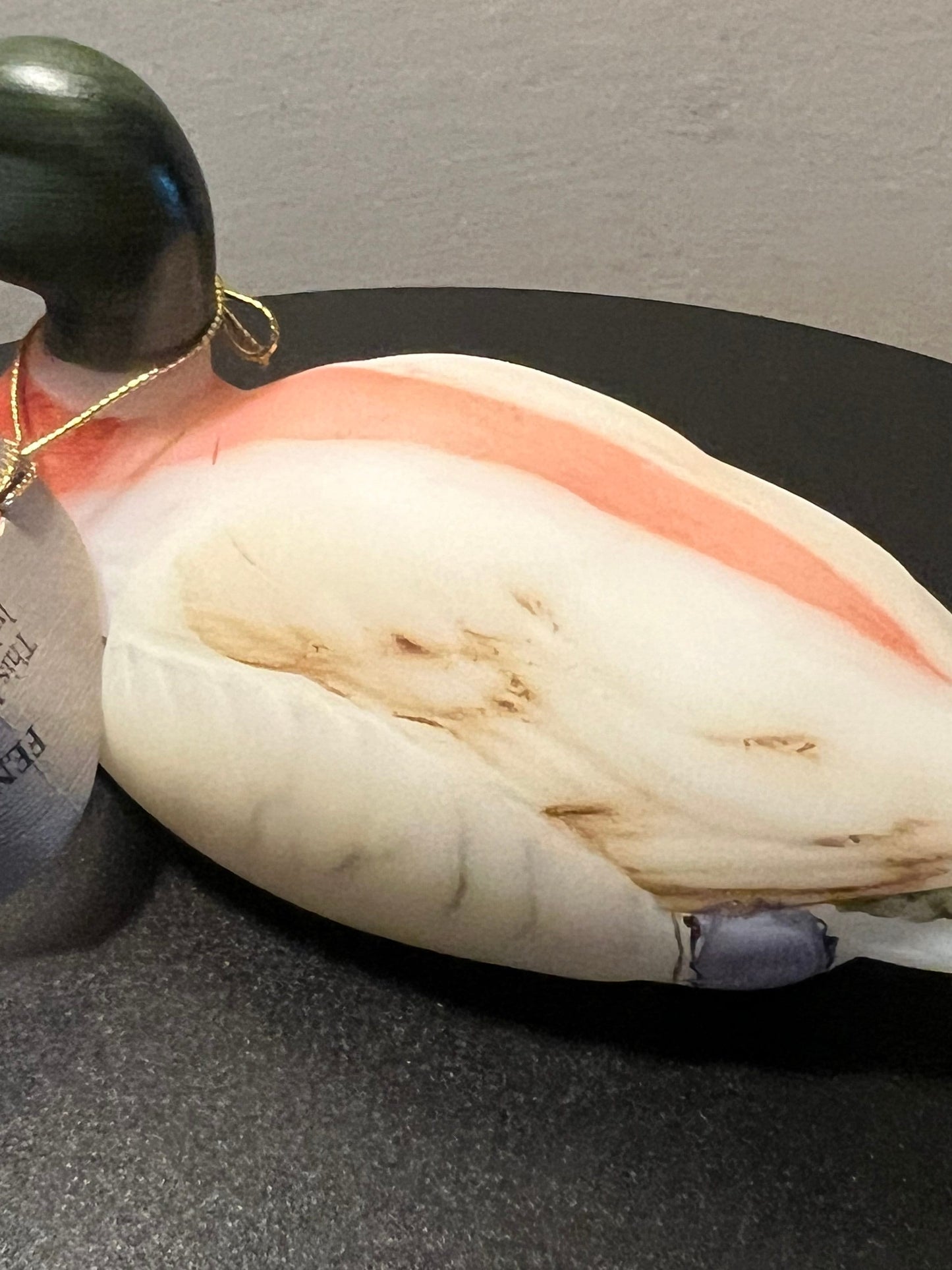 Rare Fenton Drake Mallard Figurine, Natural Animals Series Opal Satin, 5147-NM, Signed Pam D