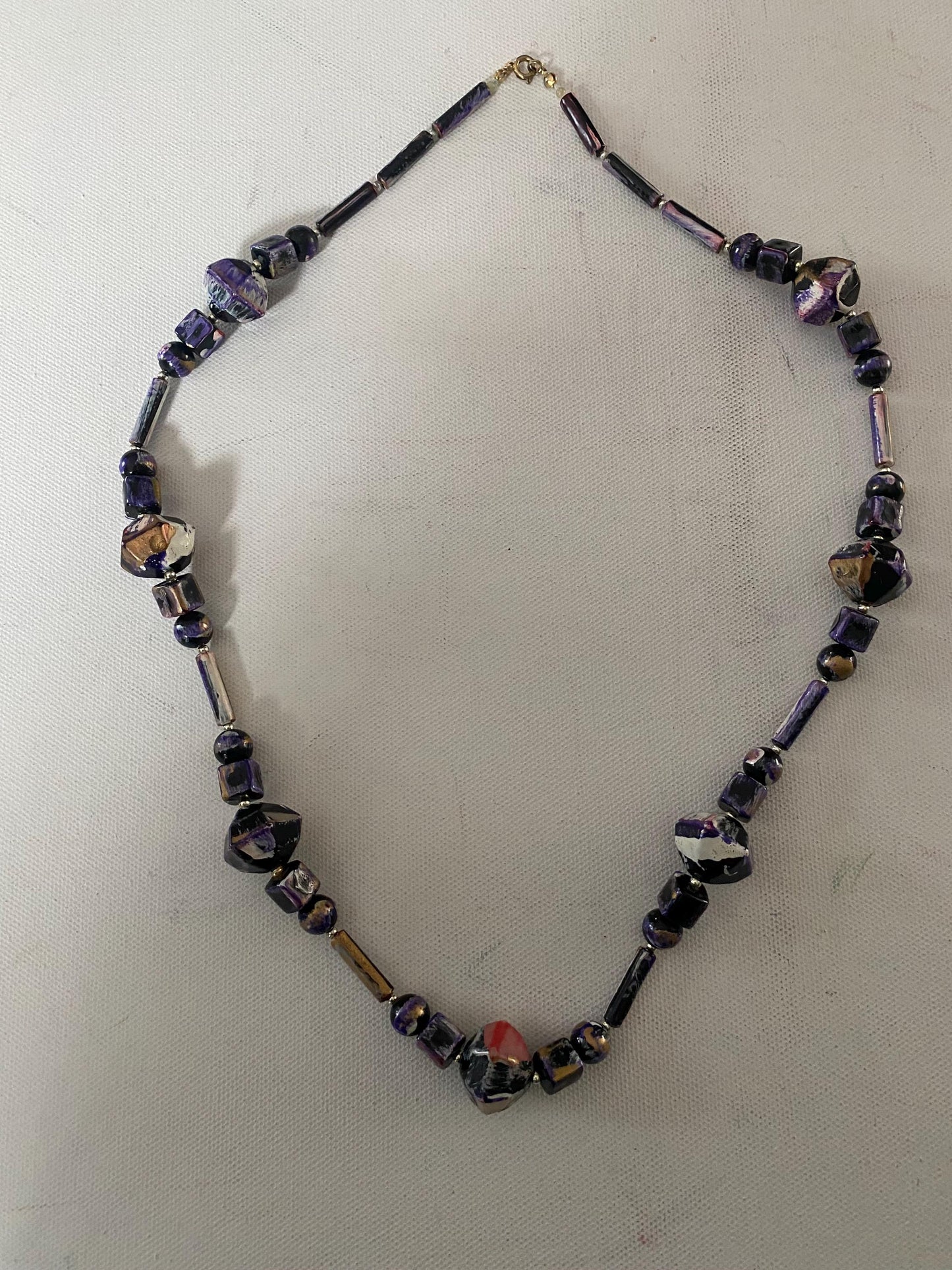 Vintage Purple Stones Necklace, Lover Antiques and Vintage