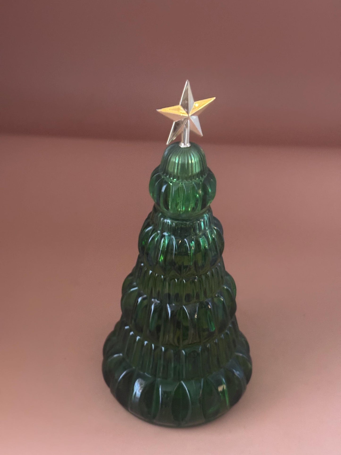 Vintage Avon Yuletree Moonwind Cologne Bottle 1970s Collectible Green Glass Christmas Tree
