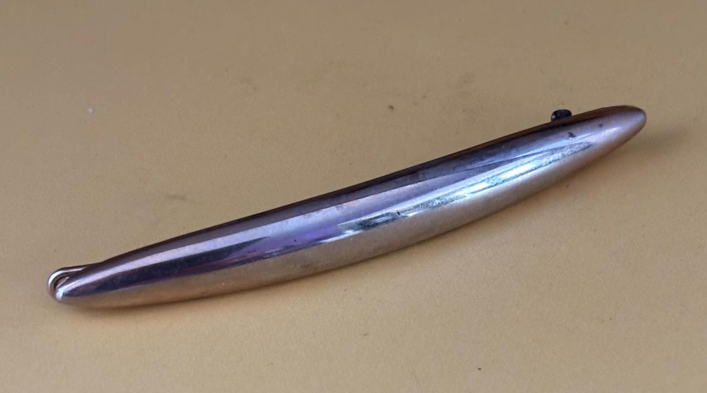 Sterling Silver Trifari Hair Clip, Marked Patent Pending Circa 1940's