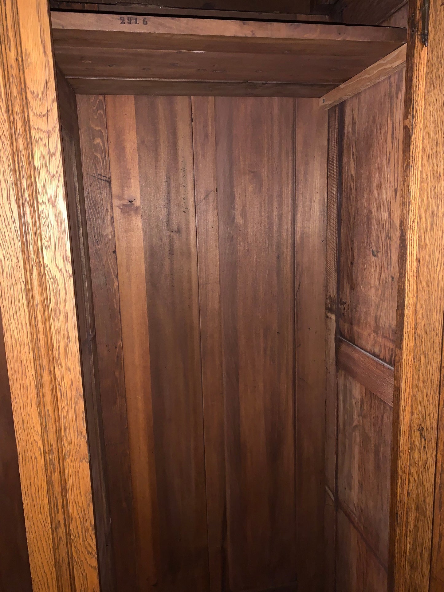 Antique Oak Eastlake Armoire Closet Double Door Tall Wardrobe Clothing Display Large Cabinet Lover Antiques and Vintage
