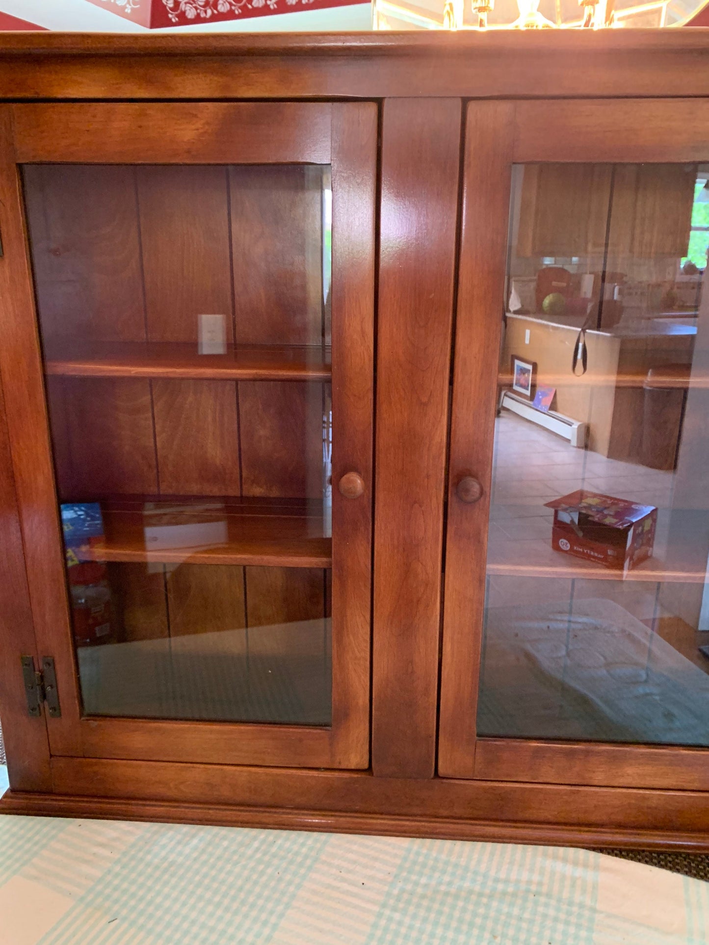 Cushman Colonial Creations Farmhouse Server No. 7012 & Farmhouse China Cabinet Closet No. 7014 Lover Antiques and Vintage