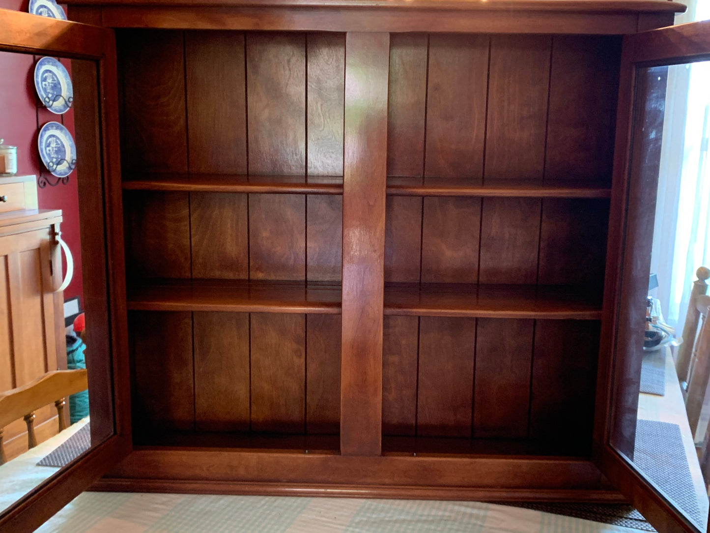 Cushman Colonial Creations Farmhouse Server No. 7012 & Farmhouse China Cabinet Closet No. 7014 Lover Antiques and Vintage