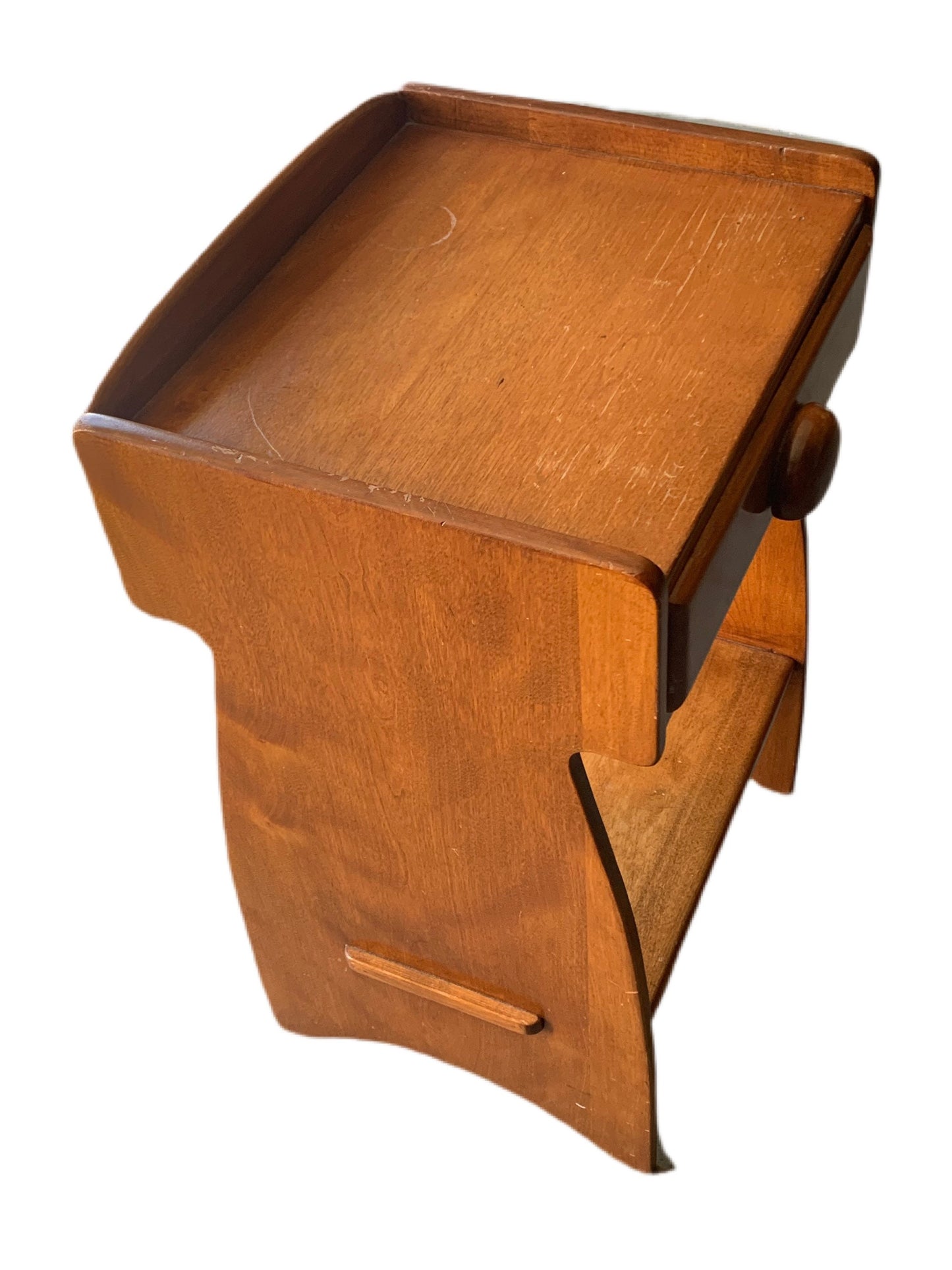 Heywood Wakefield Priscilla Flat Night Stand No. C3138, Vintage Mid Century Night Stand, Lover Antiques and Vintage