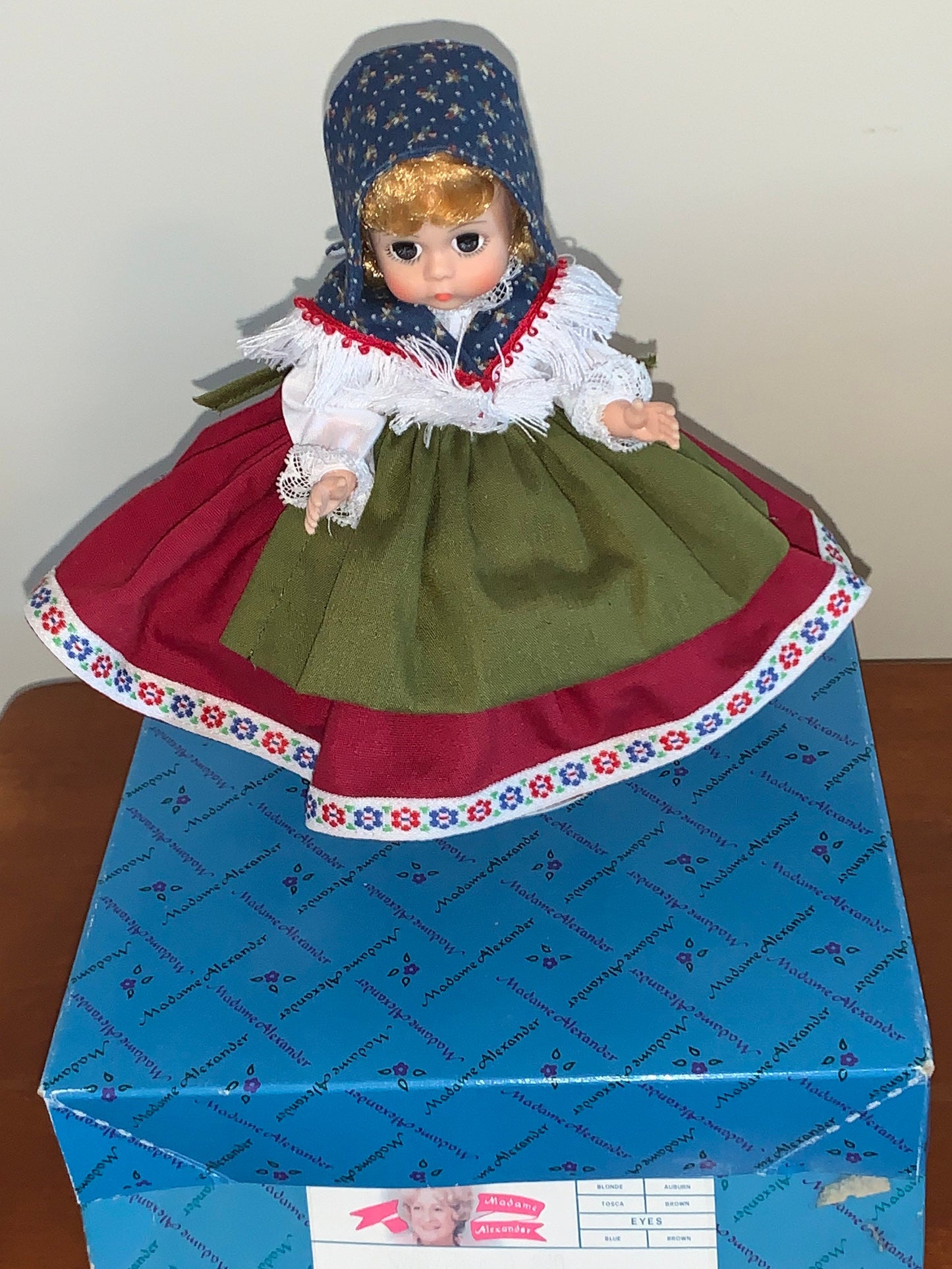 Madame Alexander Switzerland Doll #540 with original box Vintage Dolls Lover Antiques and Vintage