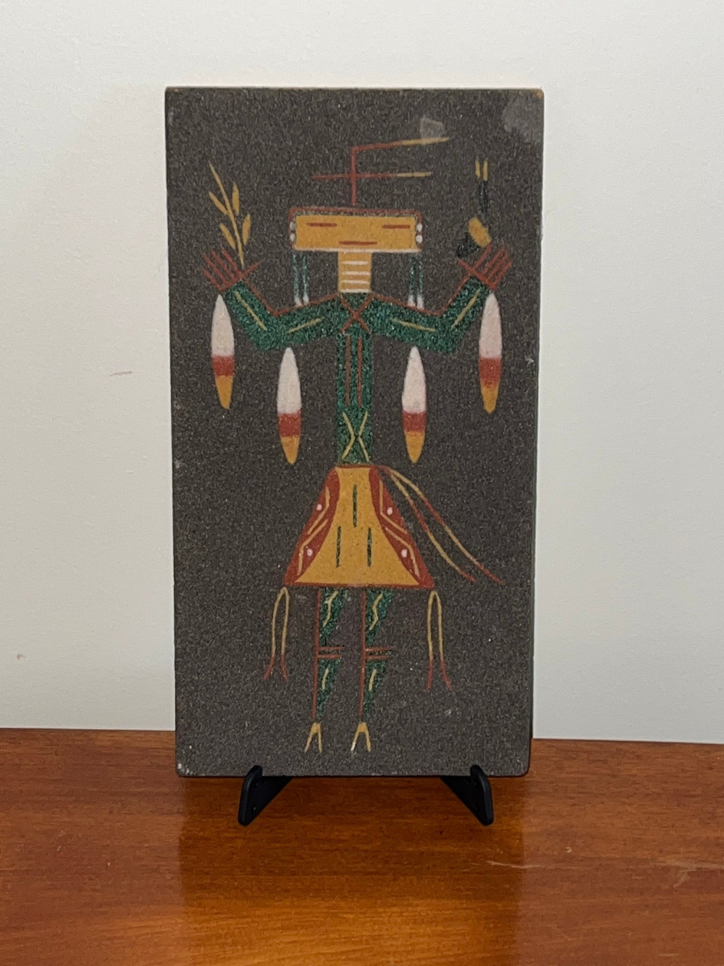 Vintage Sand Art by Ernest Hunt Navajo Sand Art from 1978 Southwest Southwestern Artwork Lover Antiques and Vintage