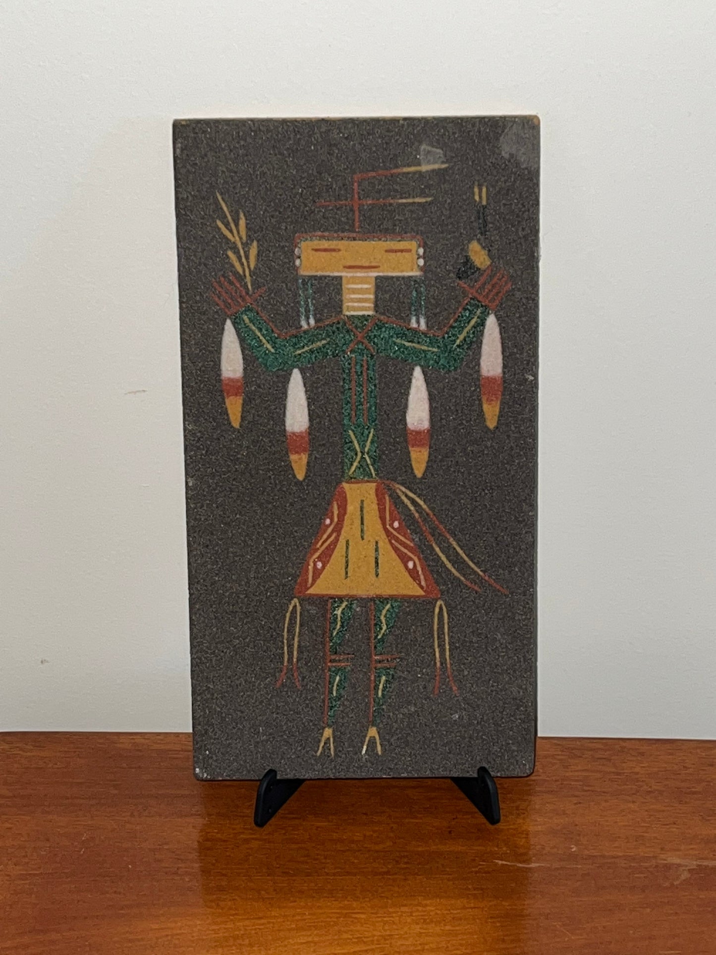 Vintage Sand Art by Ernest Hunt Navajo Sand Art from 1978 Southwest Southwestern Artwork Lover Antiques and Vintage