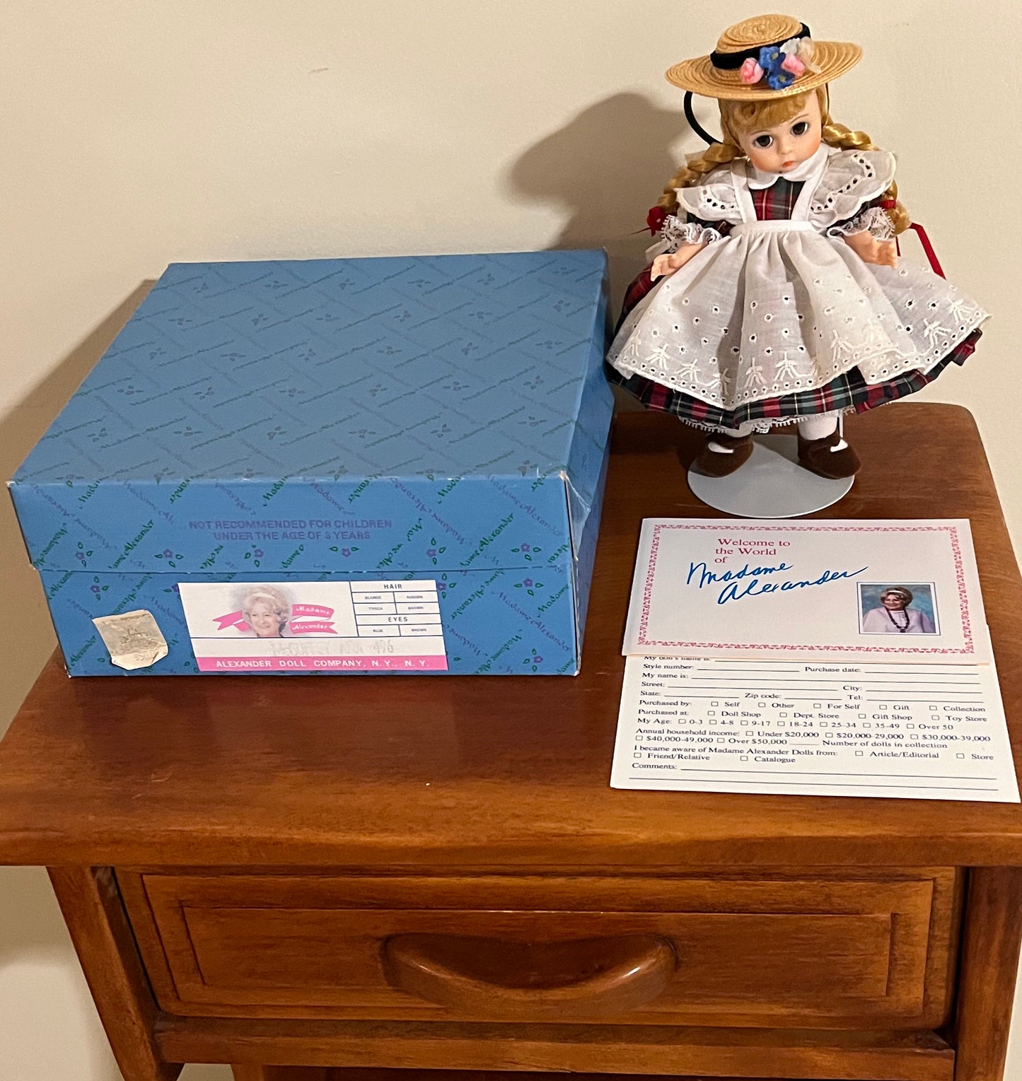 Madame Alexander McGuffy Ana Doll #496 8” tall like new condition with original box Lover Antiques and Vintage
