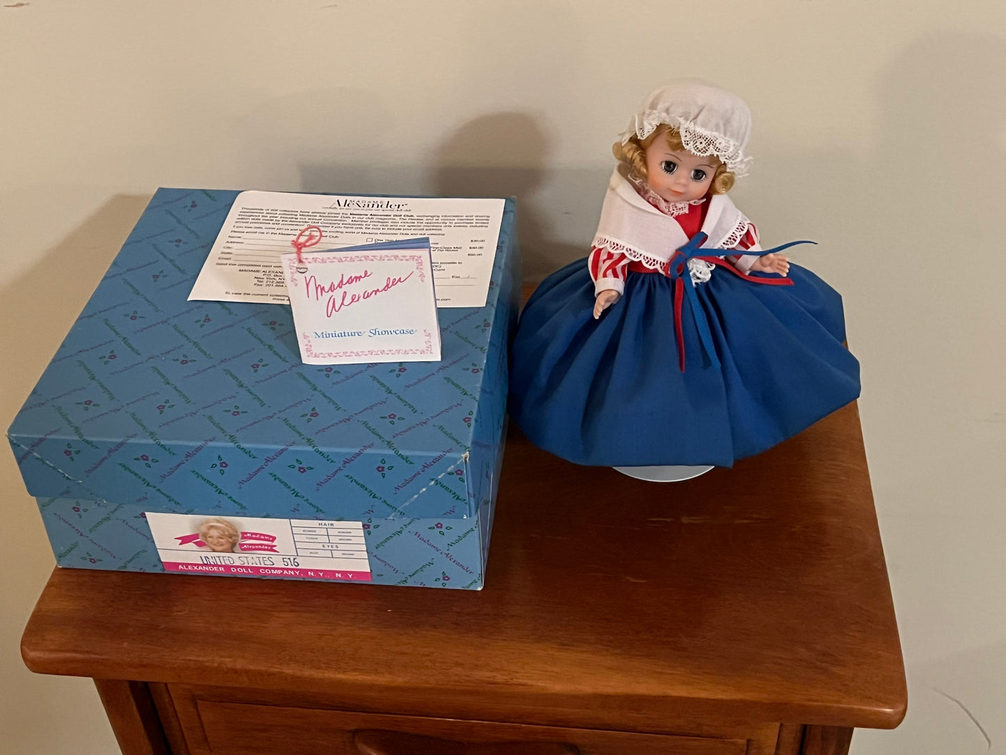 Madame Alexander United States Doll #516 with original box