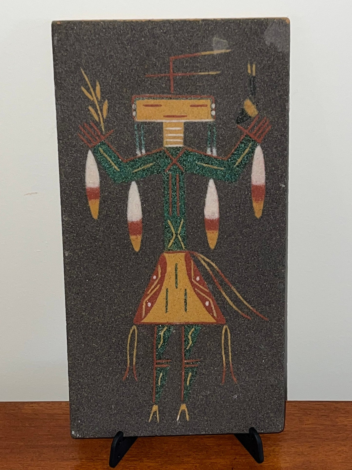Vintage Sand Art by Ernest Hunt Navajo Sand Art from 1978 Southwest Southwestern Artwork Lover Antiques and Vintage