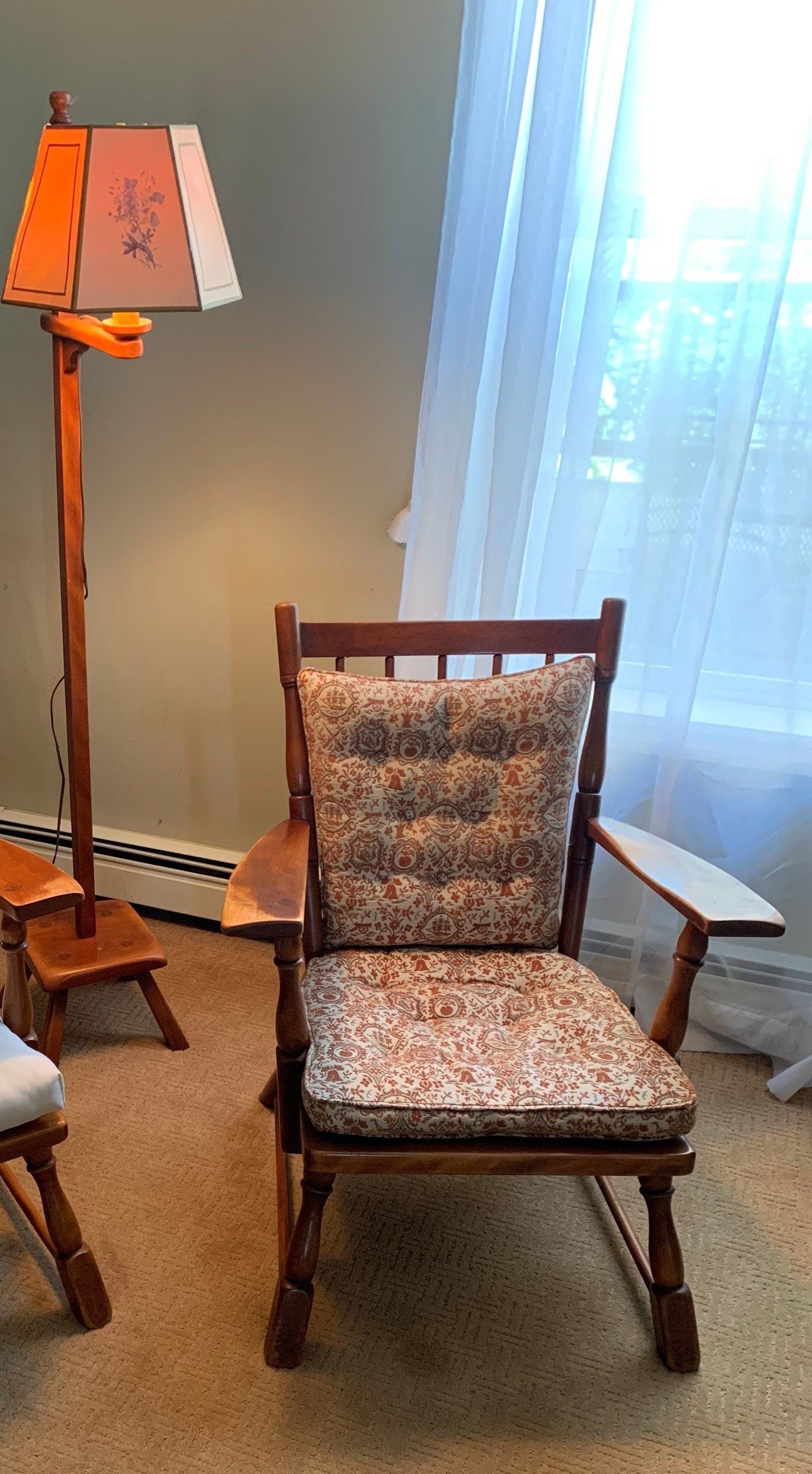 Cushman Colonial Creations Molly Stark Boudoir Chair No. 0183 Mid Century Modern