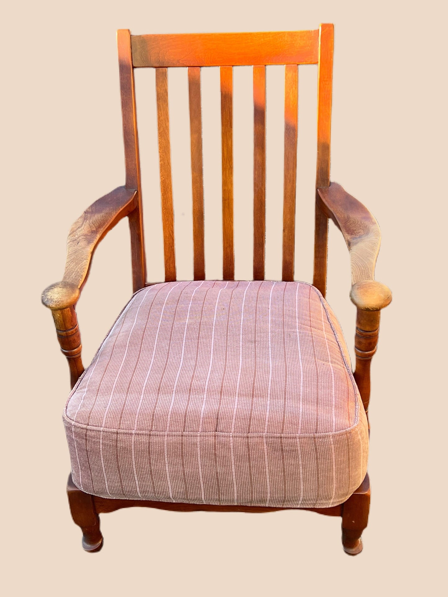 Cushman Colonial Creations Ethan Allen Pipe Back Chair No. 0180 Vintage Paddle Arm Furniture Lover Antiques and Vintage