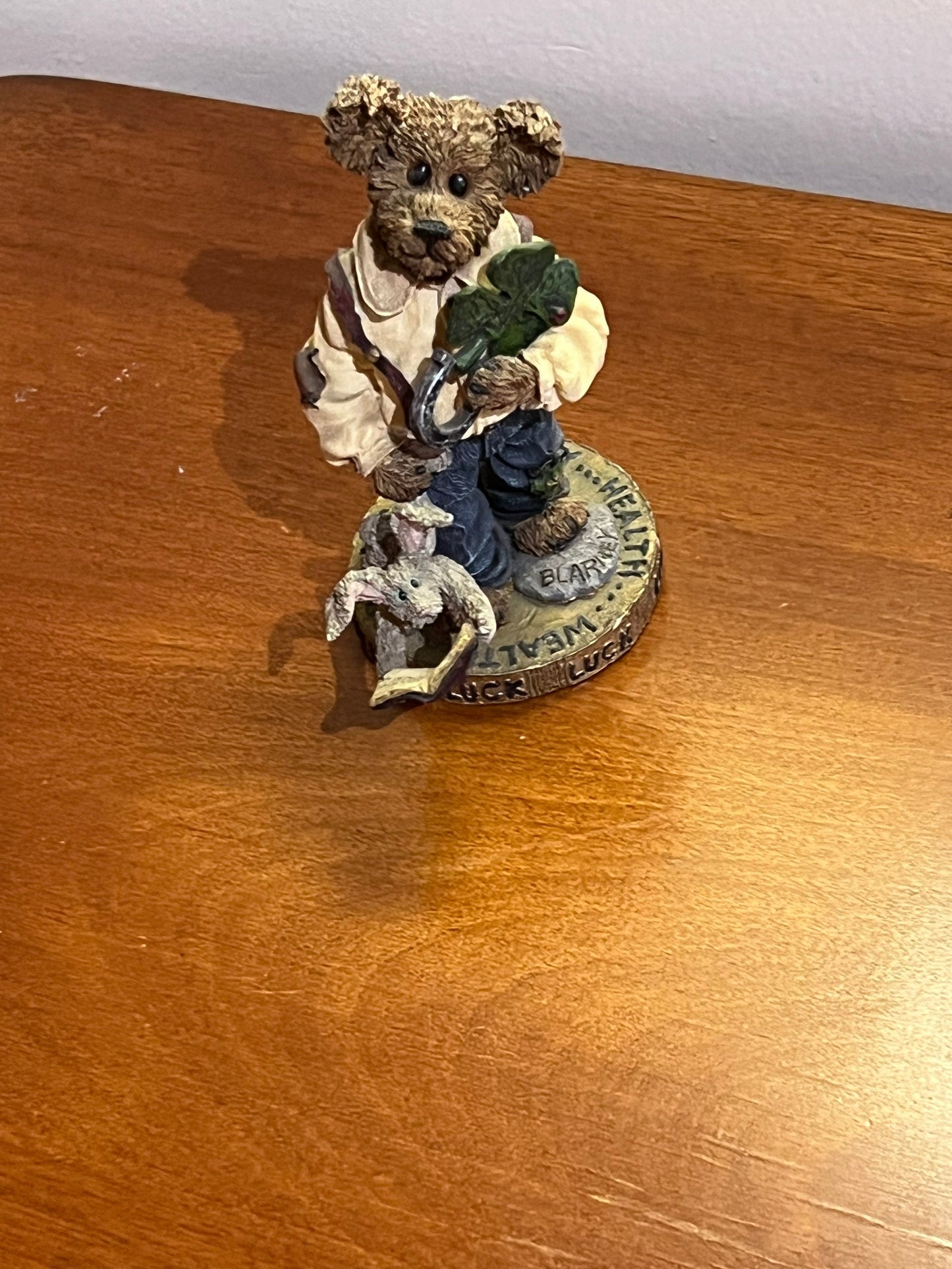 Vintage Boyds Bears & Friends Chance O’ Sullivan Feelin’ Lucky Bearstone Collection Lover Antiques and Vintage
