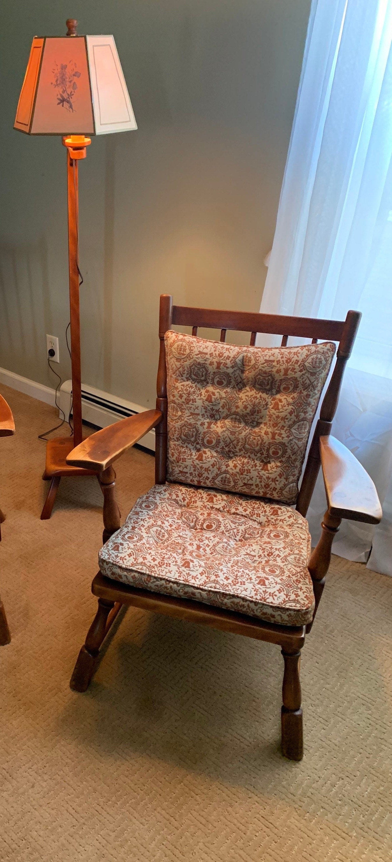 Cushman Colonial Creations Molly Stark Boudoir Chair No. 0183 Mid Century Modern