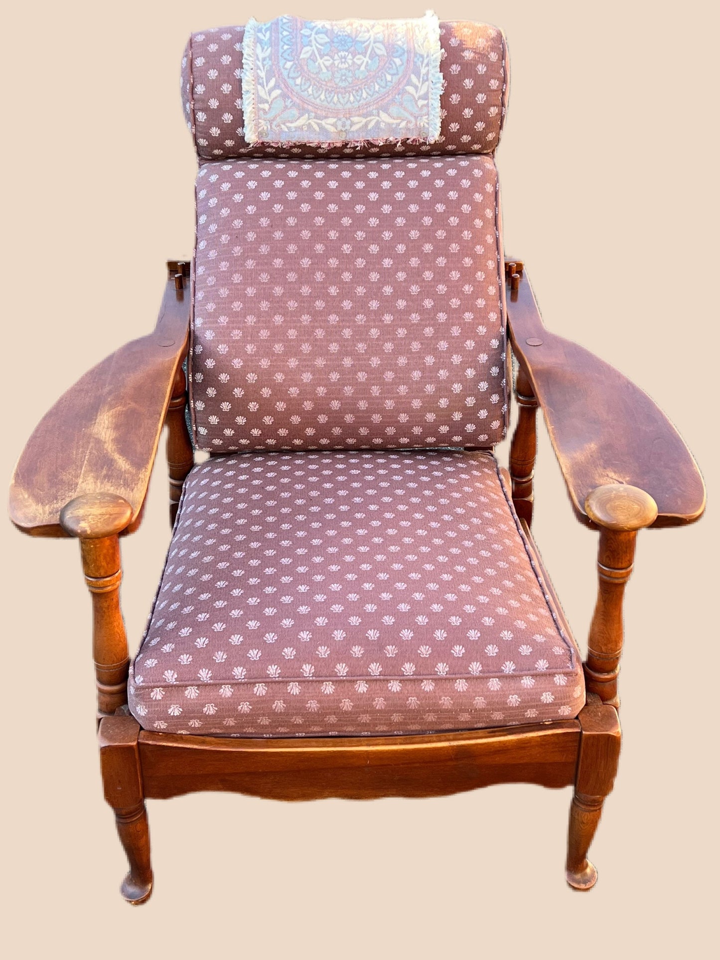 Cushman Colonial Creations Remember Baker Morris Chair No. 0191 Recliner Chair Original