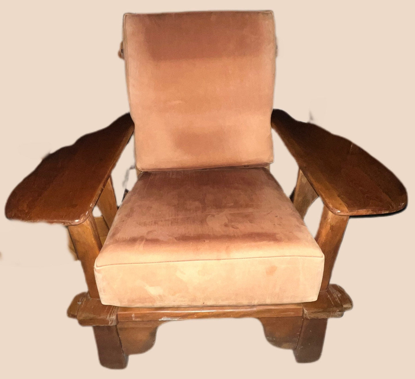 Cushman Colonial Creations Old Bennington Chair No. 5-95 Vintage Paddle Armchair Wide Arm Chair Rare Lover Antiques and Vintage