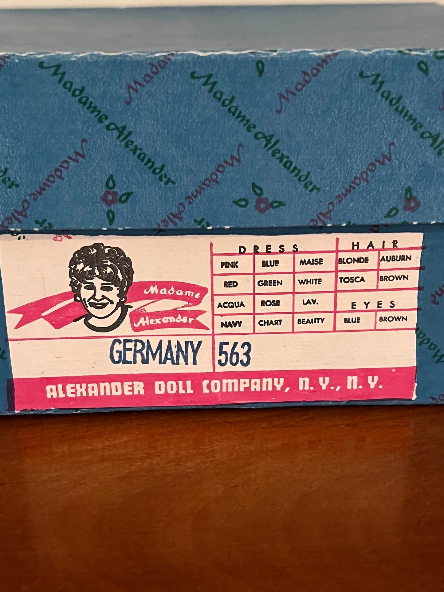 Madame Alexander Germany Doll No. 563 World Dolls