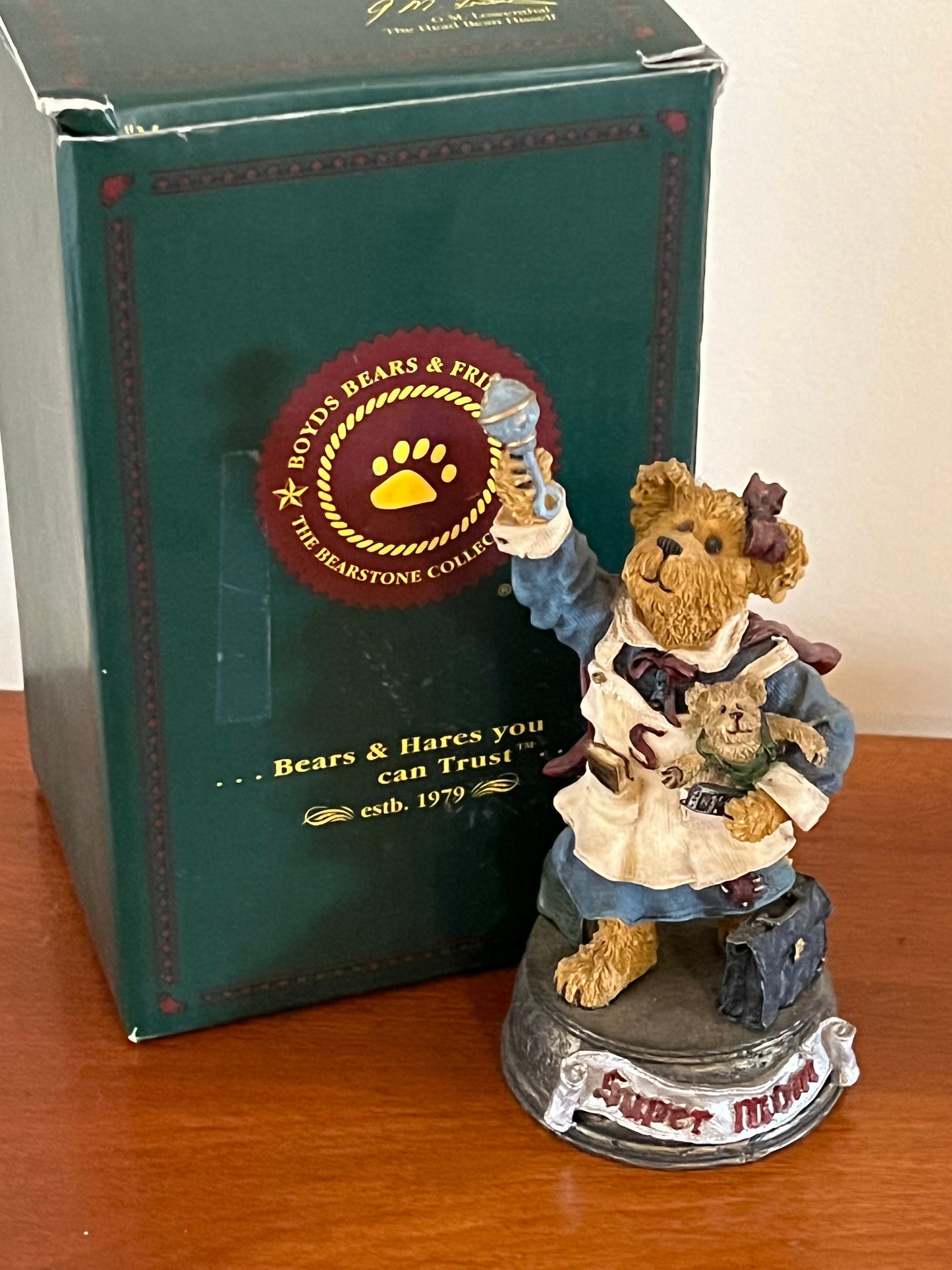 Boyds Bears Mom with Sweet Pea All in a Day’s Work No. 2277903