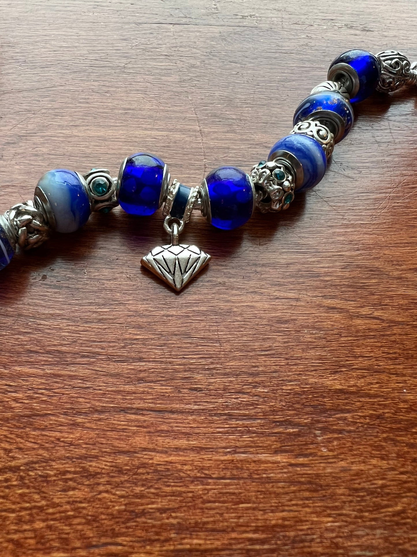 Charm bracelet Willabee and Ward jewelry Sky Blue Cloud Charms love Valentine’s Day Gift beads