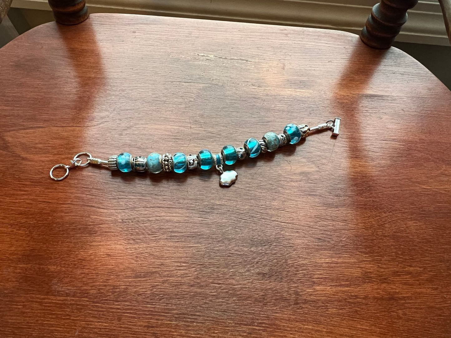 Charm bracelet Willabee and Ward jewelry Sky Blue Cloud Charms love Valentine’s Day Gift beads