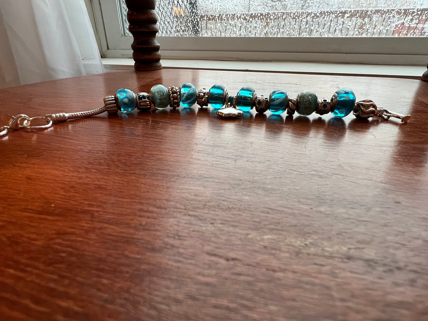 Charm bracelet Willabee and Ward jewelry Sky Blue Cloud Charms love Valentine’s Day Gift beads