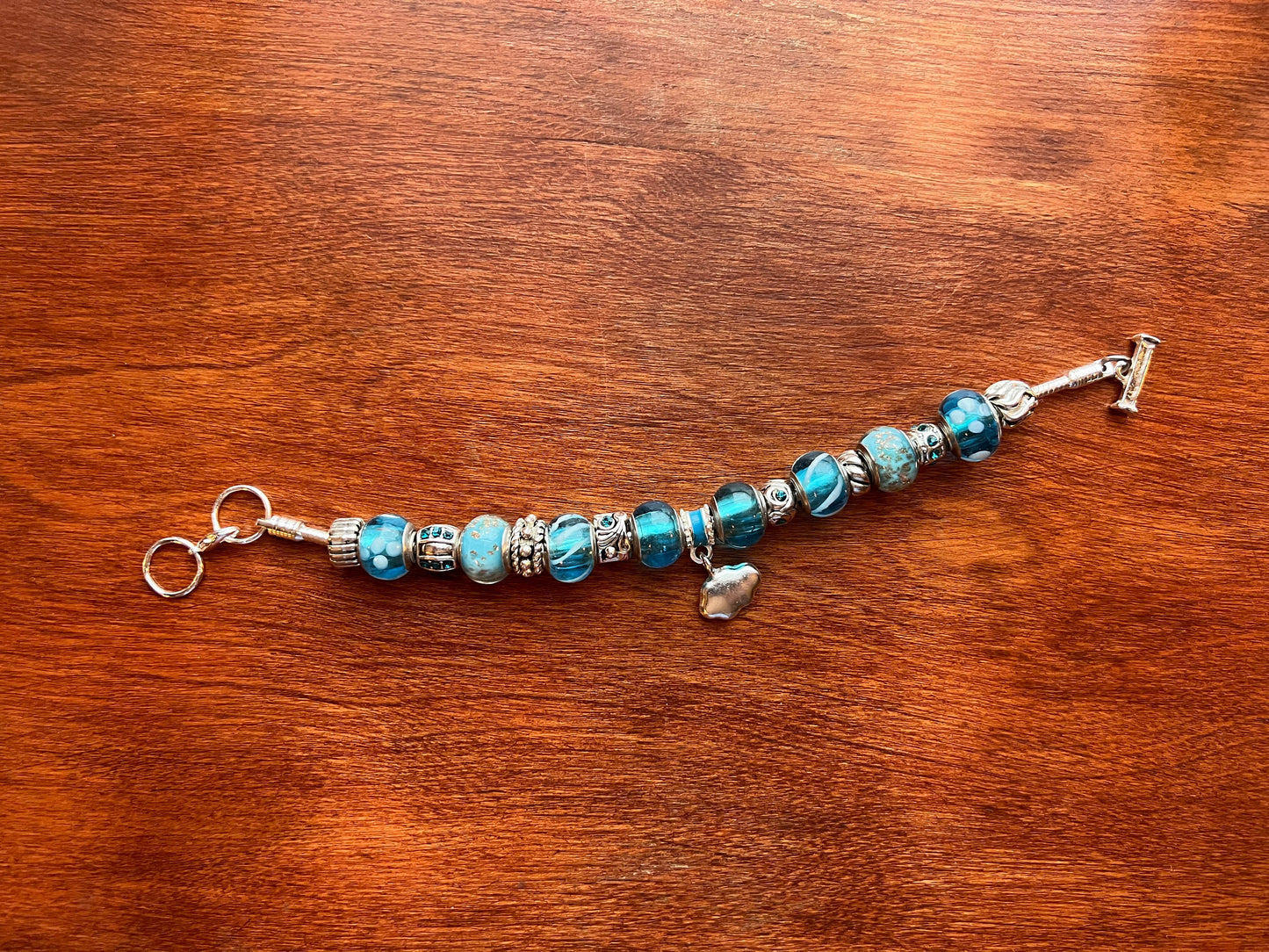 Charm bracelet Willabee and Ward jewelry Sky Blue Cloud Charms love Valentine’s Day Gift beads