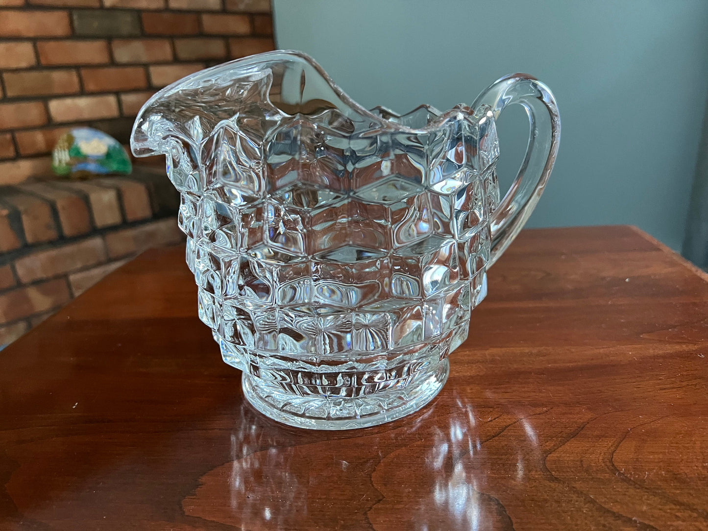 Vintage Fostoria American Pattern Pitcher 1950s Fostoria Pitcher Crystal Glass Art, Lover Antiques and Vintage