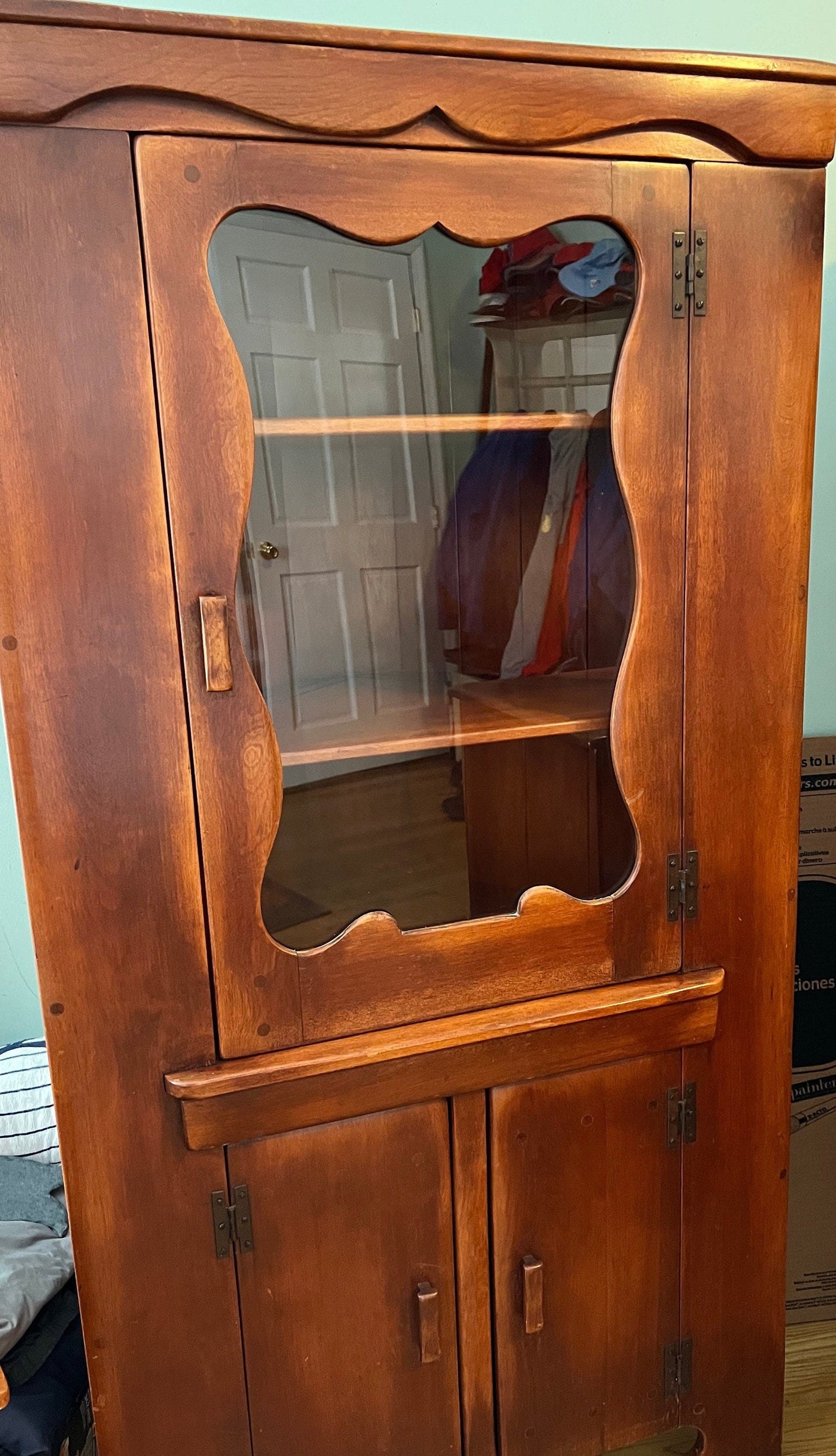 Cushman Colonial Creations Provincetown Corner Cupboard No. 6025 Modern Creations by Herman de Vries Lover Antiques and Vintage