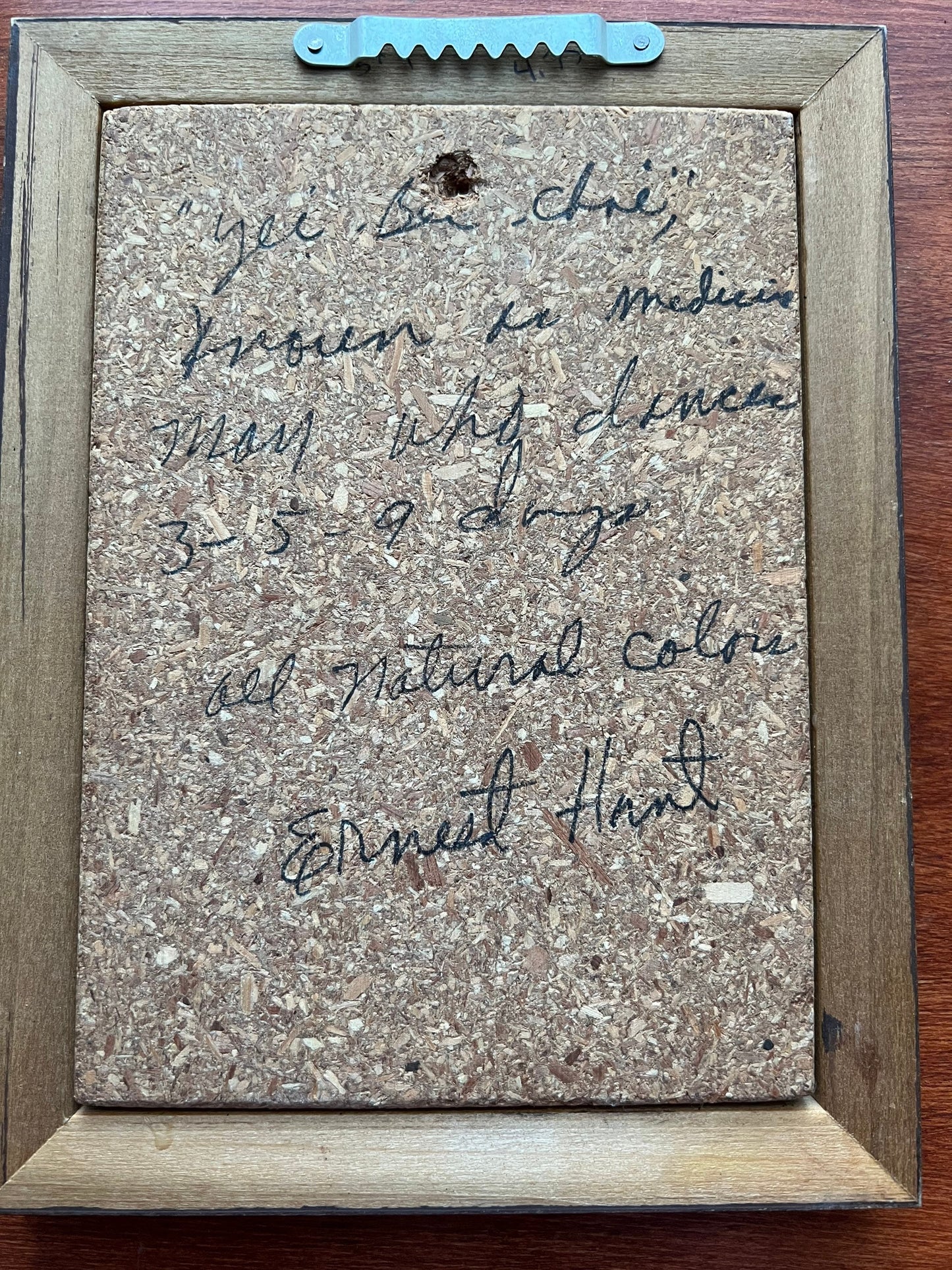 Vintage Navajo Sand Artwork Signed by Famed Artist Ernest Hunt Lover Antiques and Vintage