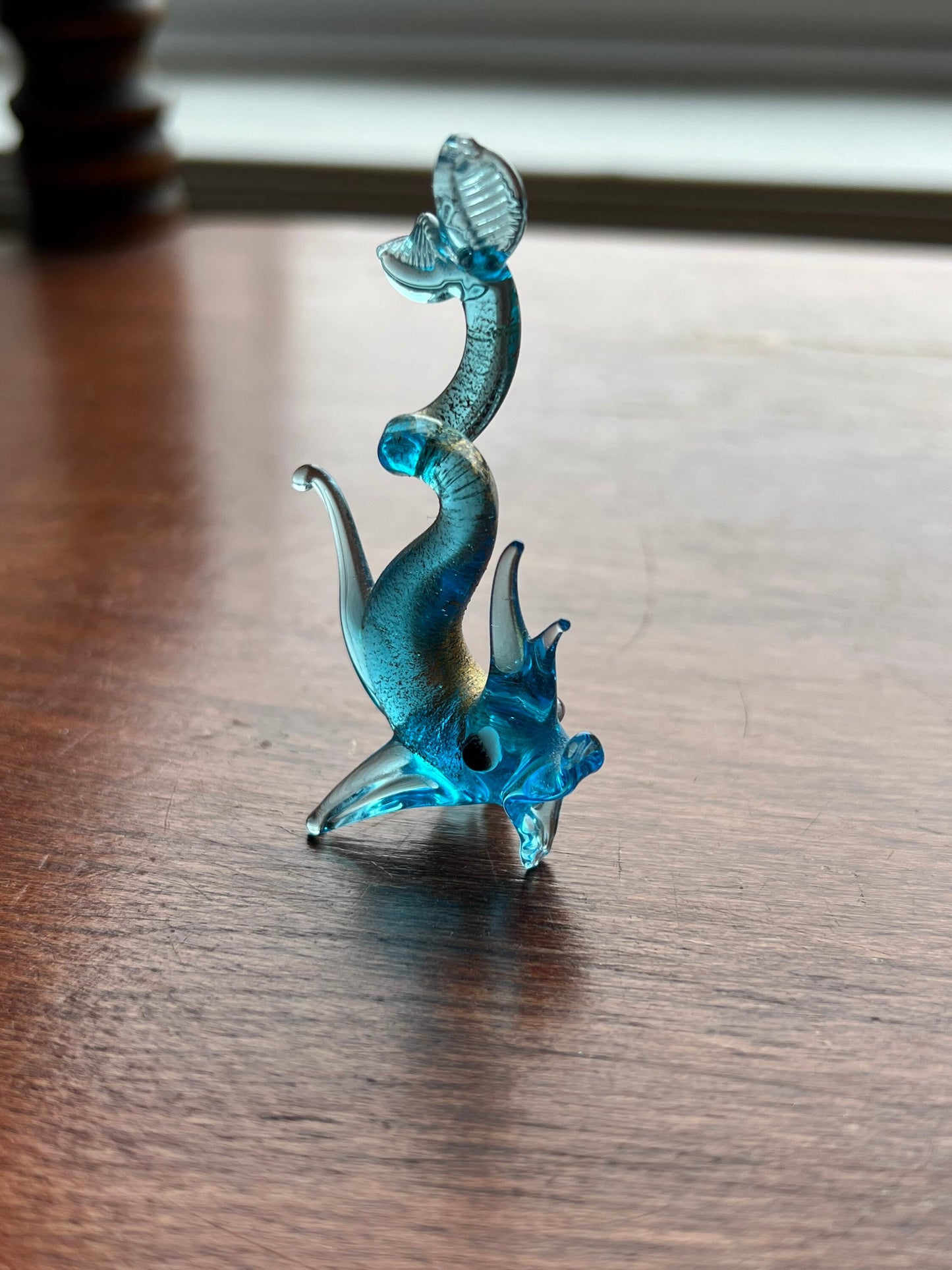 Vintage Murano Hand Blown Glass Seahorse Trio rare and flawless!