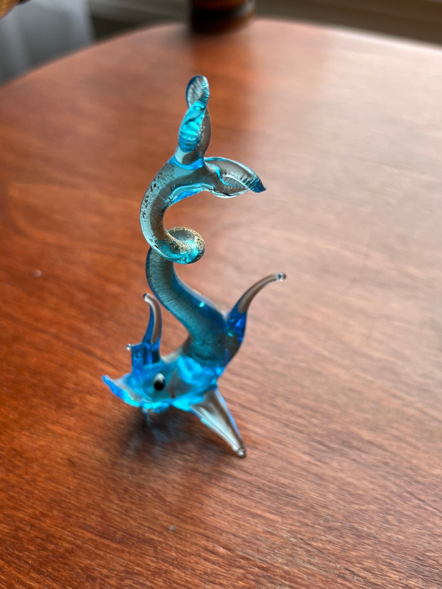 Vintage Murano Hand Blown Glass Seahorse Trio rare and flawless!