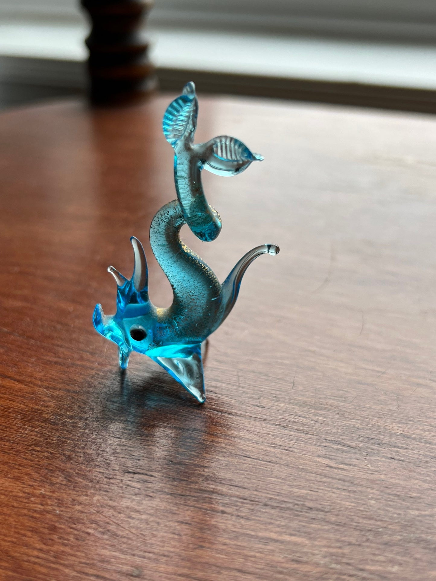 Vintage Murano Hand Blown Glass Seahorse Trio rare and flawless!