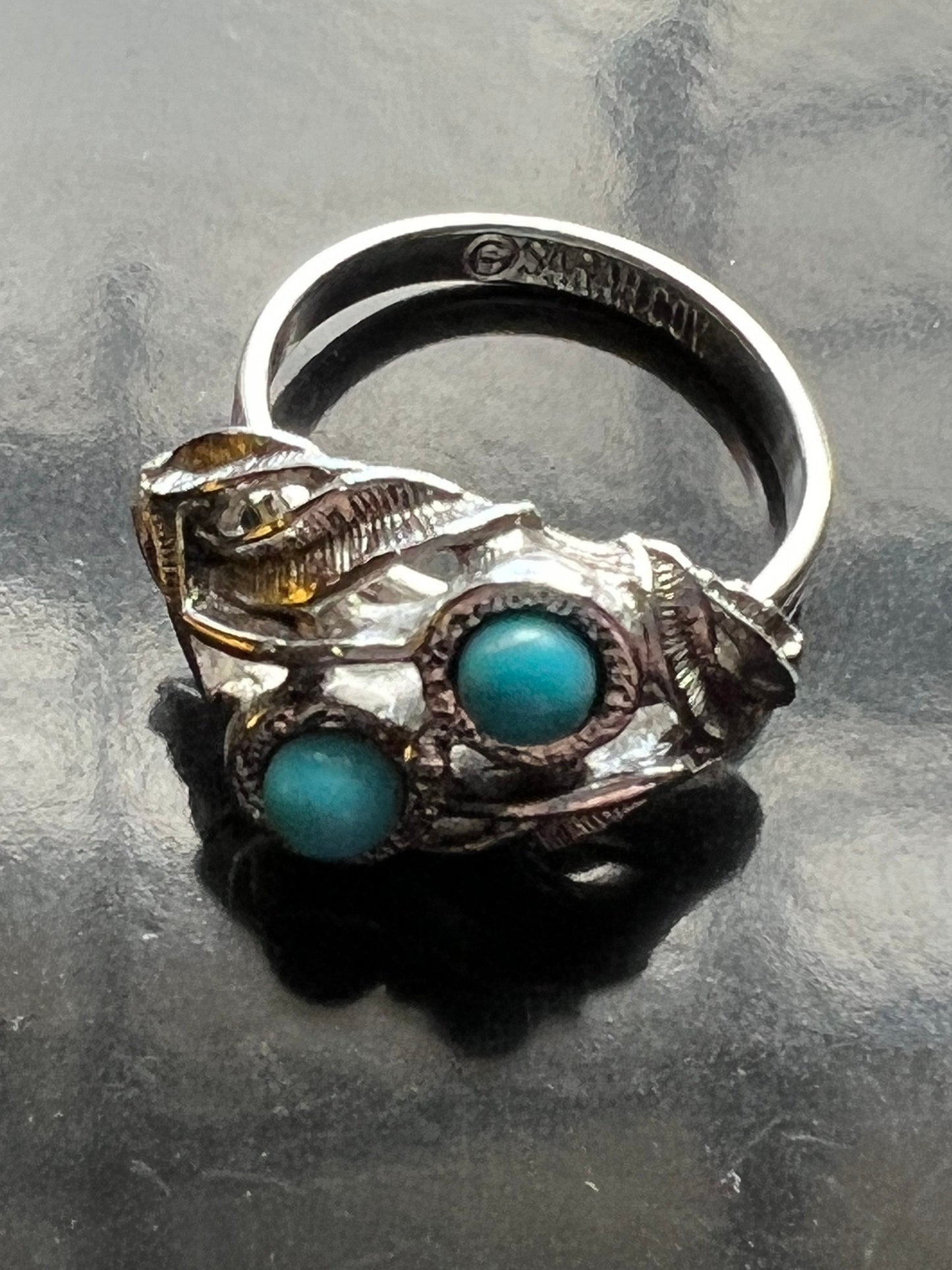 Vintage Sarah Coventry Turquoise Ring, Adjustable Turquoise Ring, Vintage Jewely, Lover Antiques and Vintage