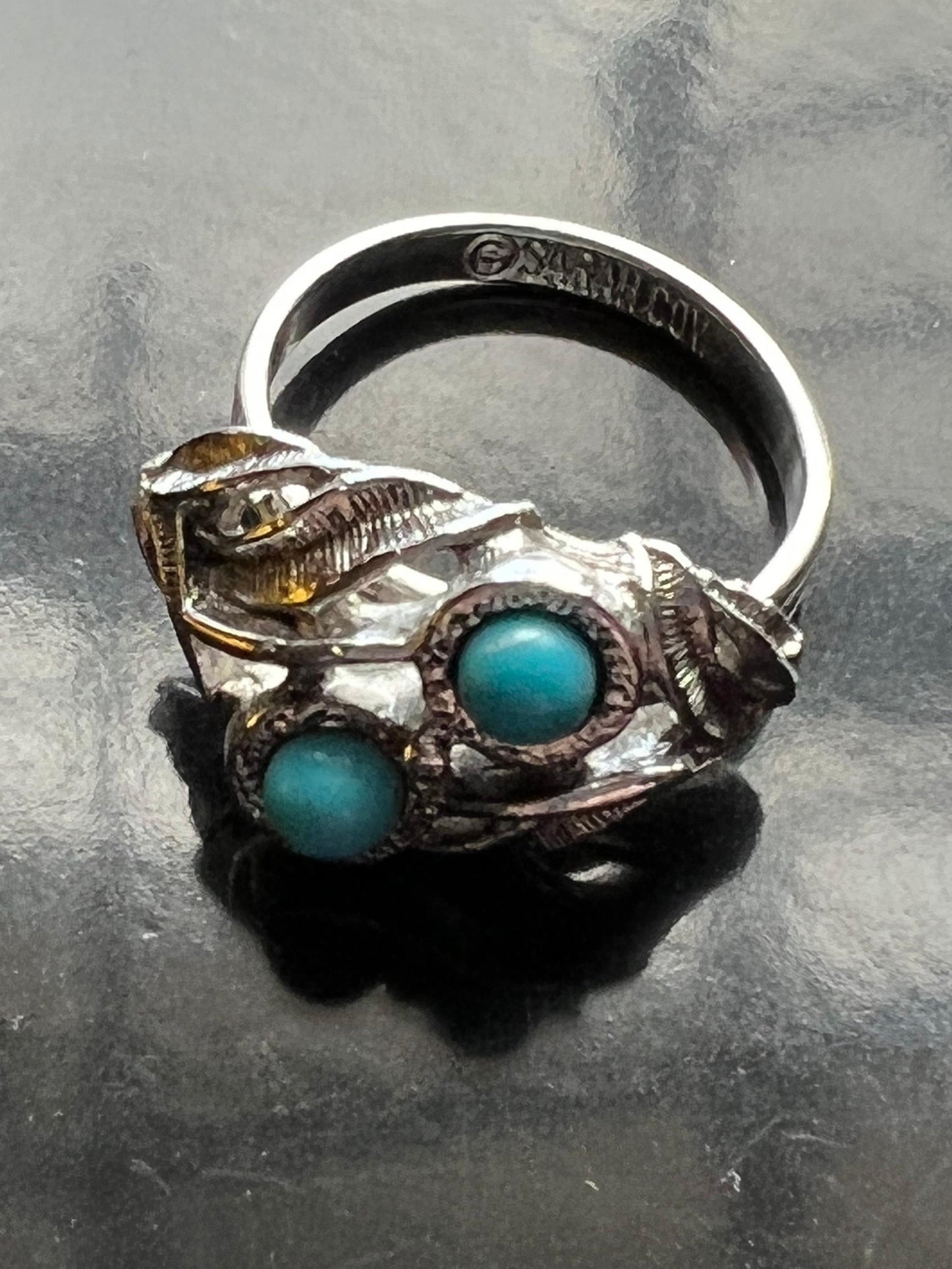 Vintage Sarah Coventry Turquoise Ring, Adjustable Turquoise Ring, Vintage Jewely, Lover Antiques and Vintage