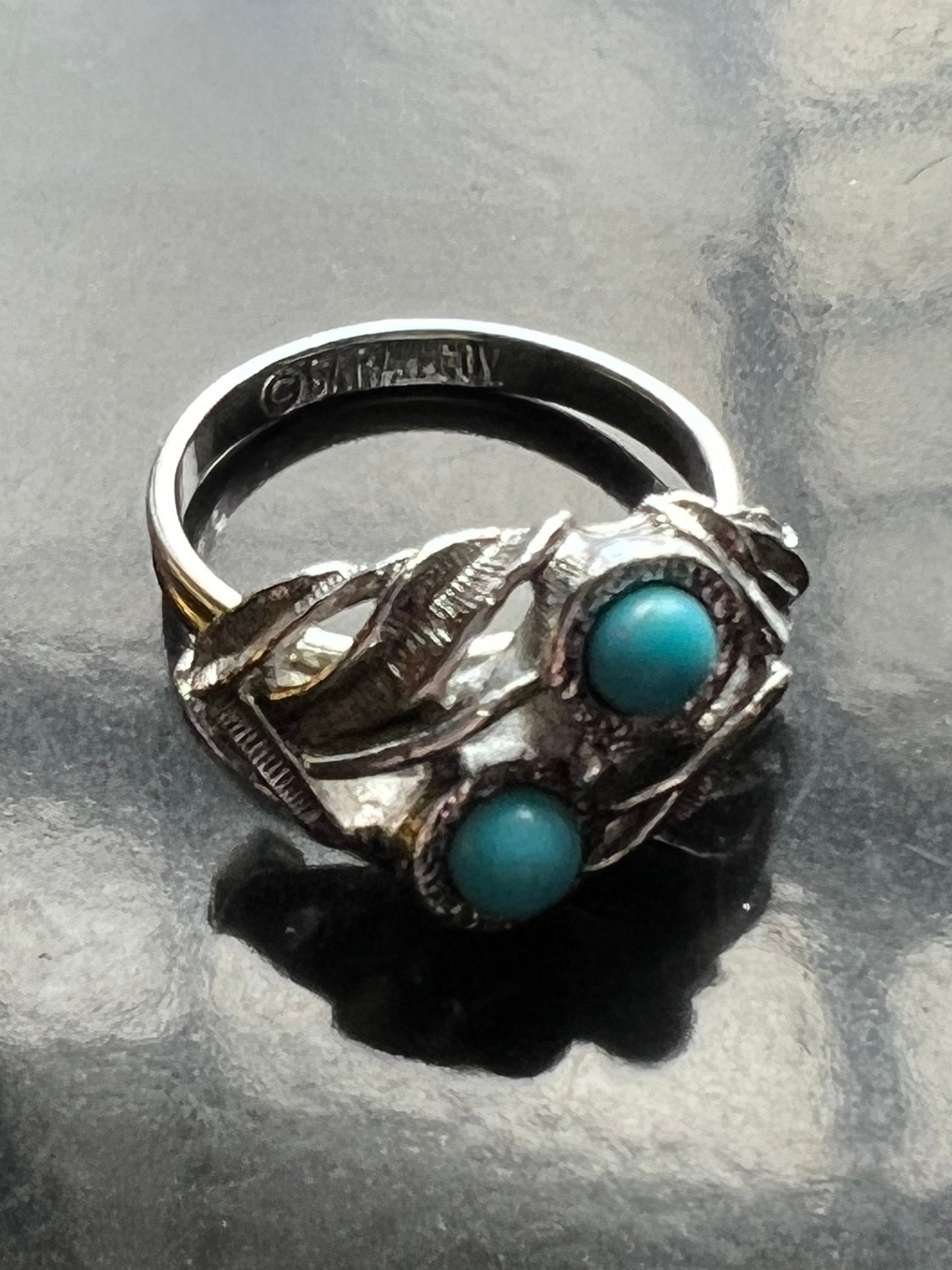 Vintage Sarah Coventry Turquoise Ring, Adjustable Turquoise Ring, Vintage Jewely, Lover Antiques and Vintage