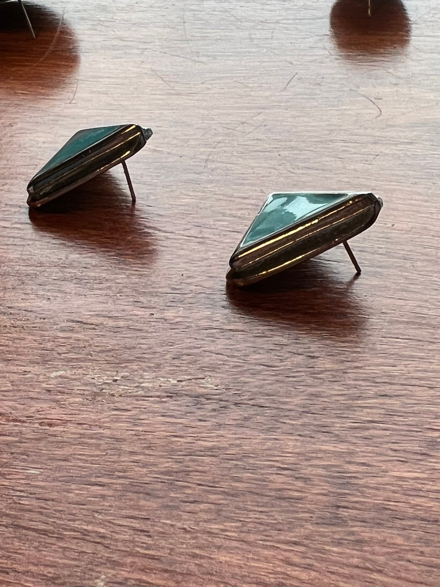 Vintage Geometric Earrings circles triangles squares mid Century Modern jewelry Lover Antiques and Vintage