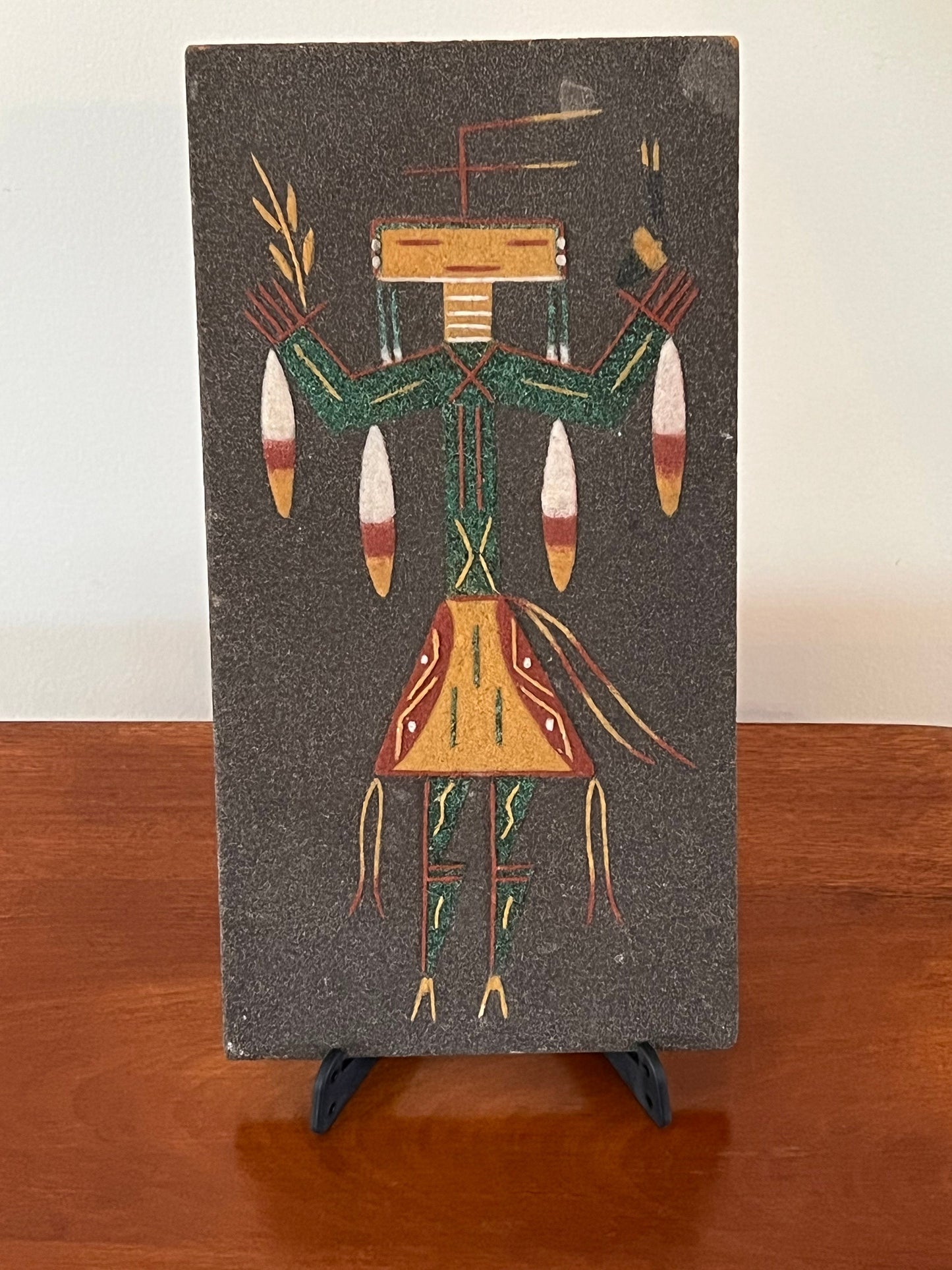 Vintage Sand Art by Ernest Hunt Navajo Sand Art from 1978 Southwest Southwestern Artwork Lover Antiques and Vintage