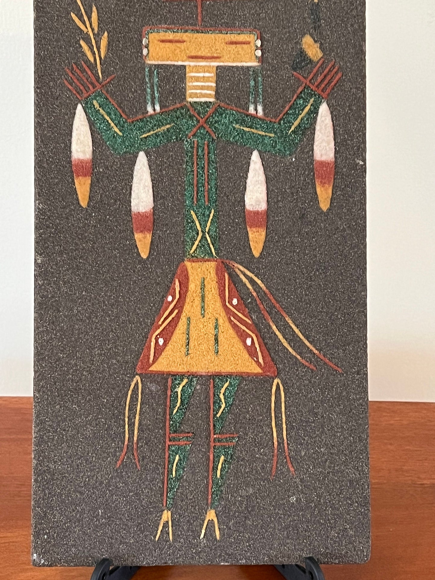 Vintage Sand Art by Ernest Hunt Navajo Sand Art from 1978 Southwest Southwestern Artwork Lover Antiques and Vintage