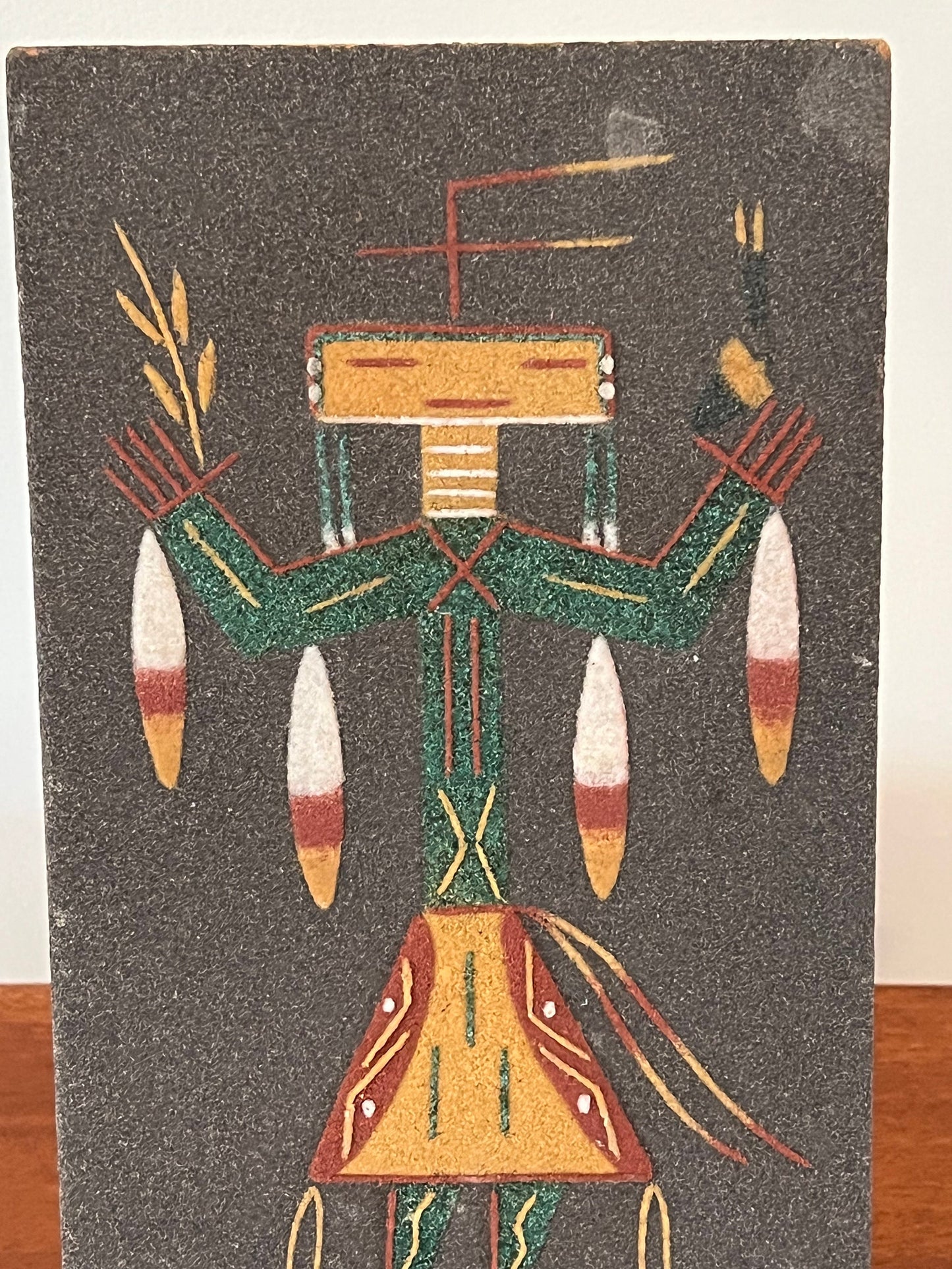 Vintage Sand Art by Ernest Hunt Navajo Sand Art from 1978 Southwest Southwestern Artwork Lover Antiques and Vintage