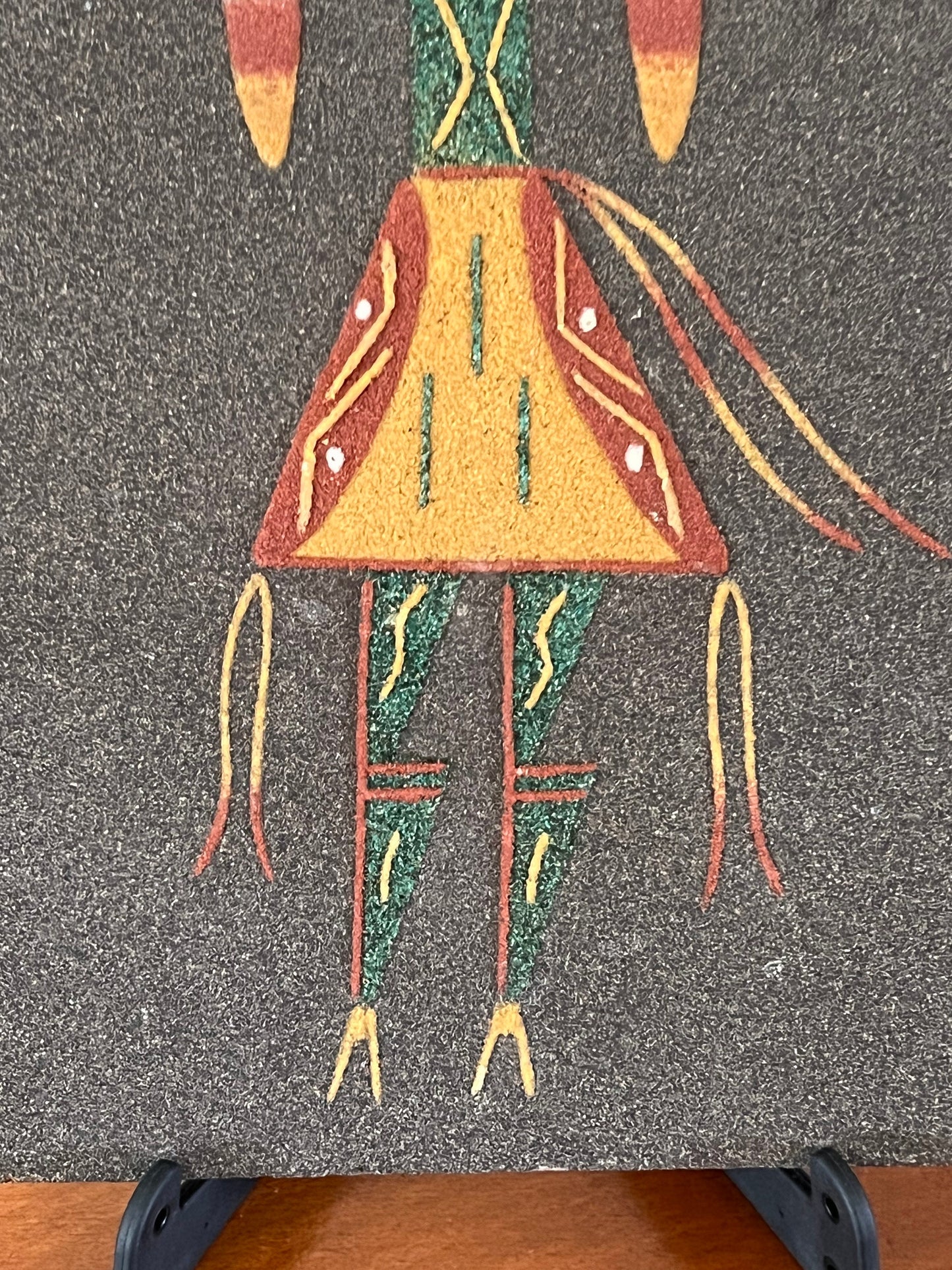 Vintage Sand Art by Ernest Hunt Navajo Sand Art from 1978 Southwest Southwestern Artwork Lover Antiques and Vintage