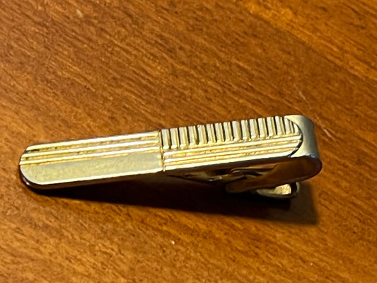 Vintage Speidel mens brass tie clip circa 1950’s mid century modern collectibles